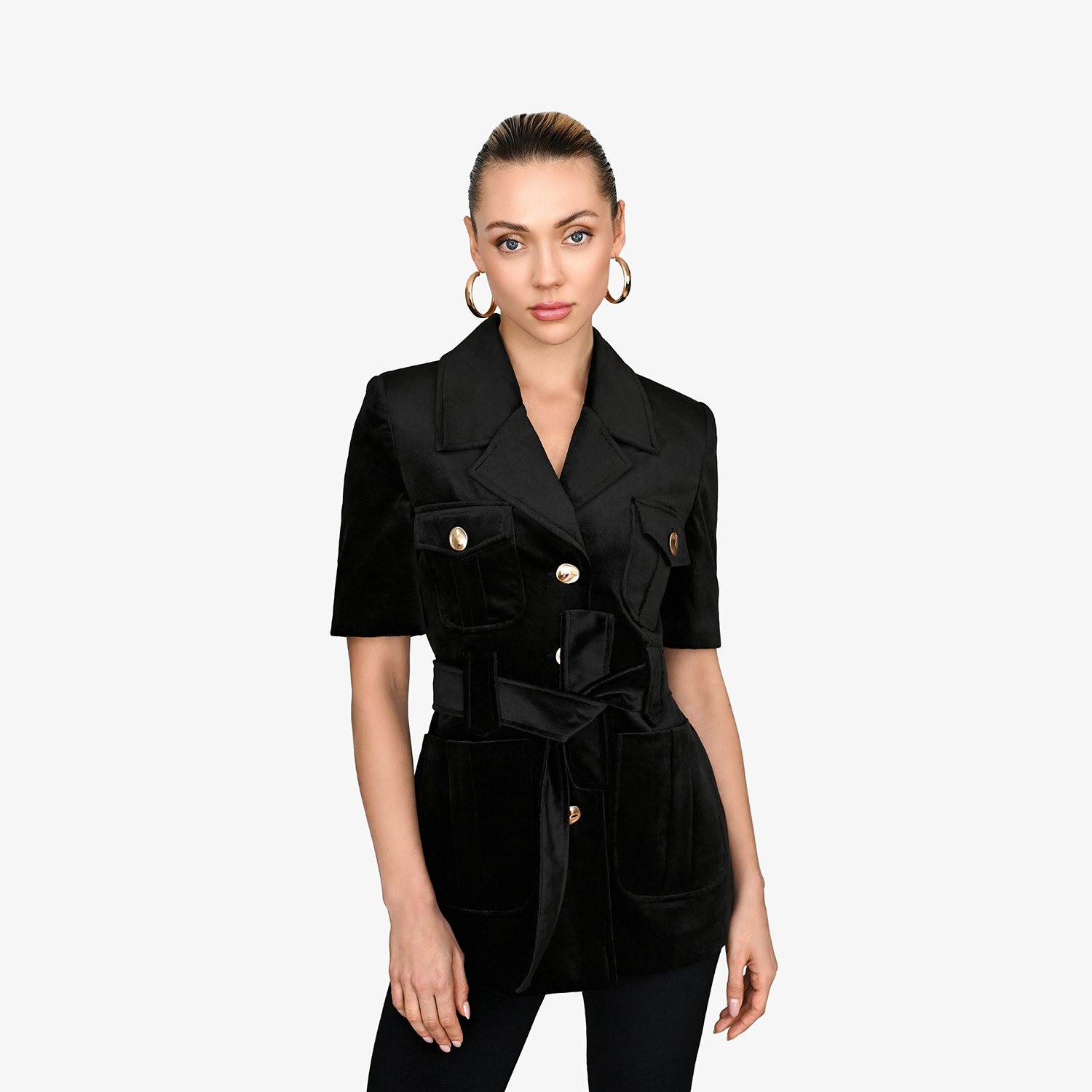 Greta Short Sleeve Blazer Jacket