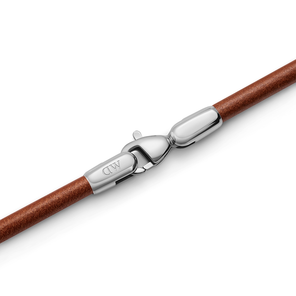ブレスレット Daniel Wellington Leather Bracelet 185mm DW00400716 Daniel Wellington - Silver, Medium Leather Bracelet St Mawes