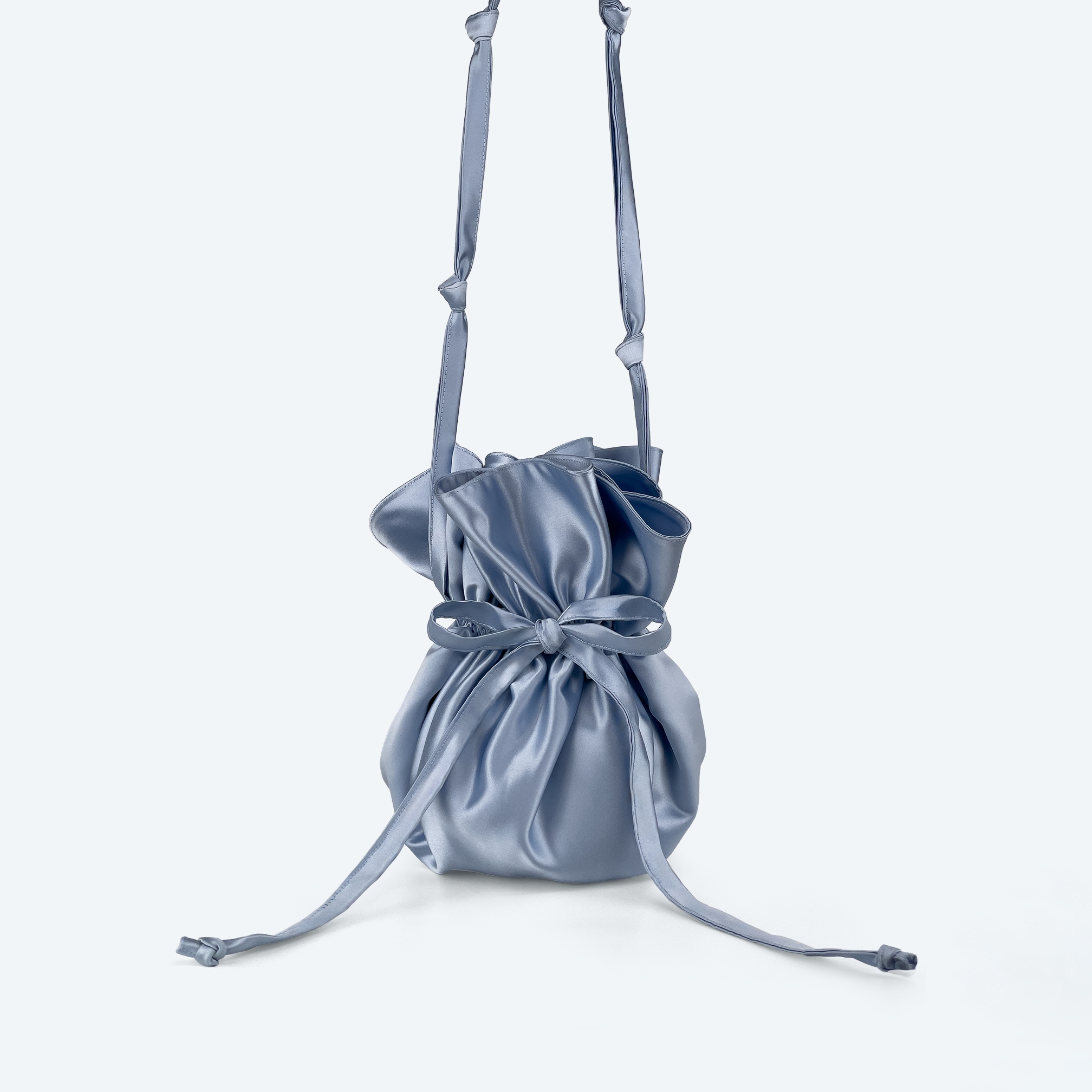 Bucket Satin Shoulder Bag