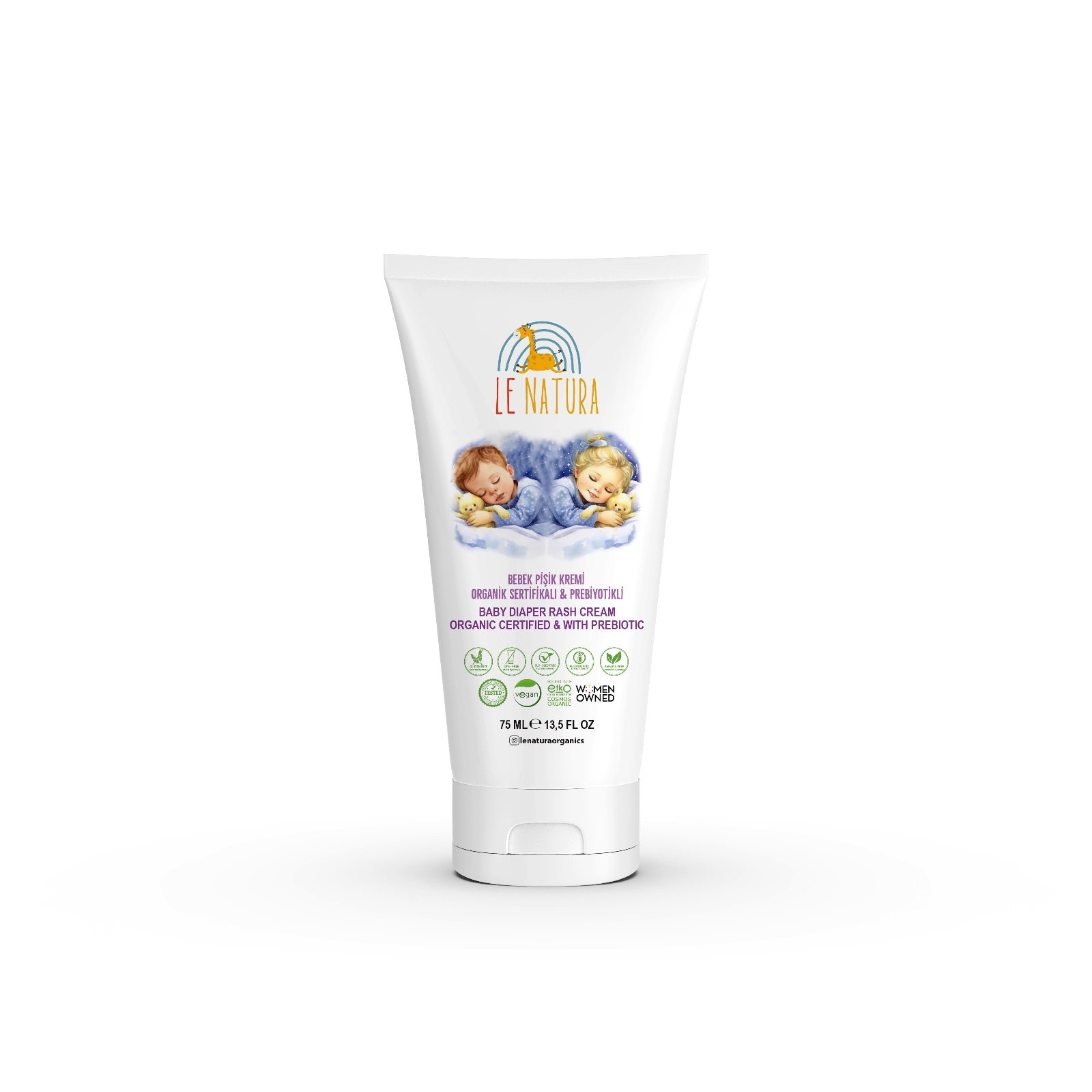 Organic & Vegan Certified Prebiotic Glutenfree Baby Diaper Rash Cream 75 Ml