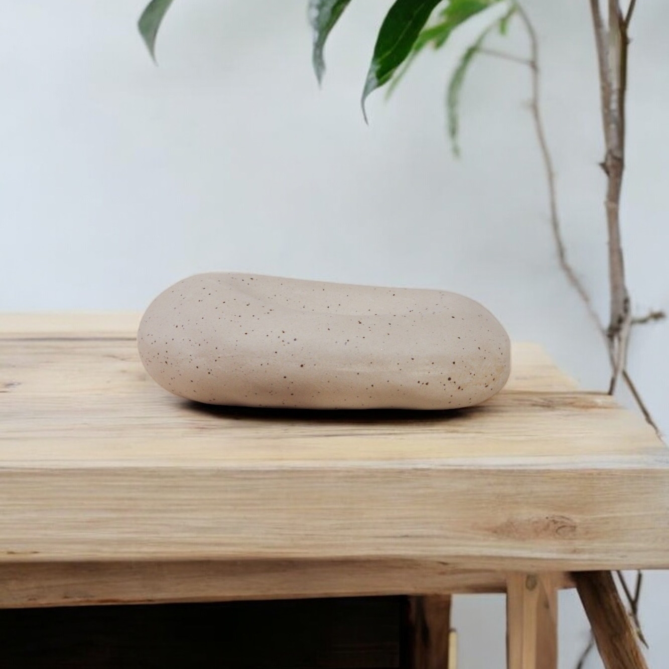 Stoneware Ceramic Palo Santo Plate