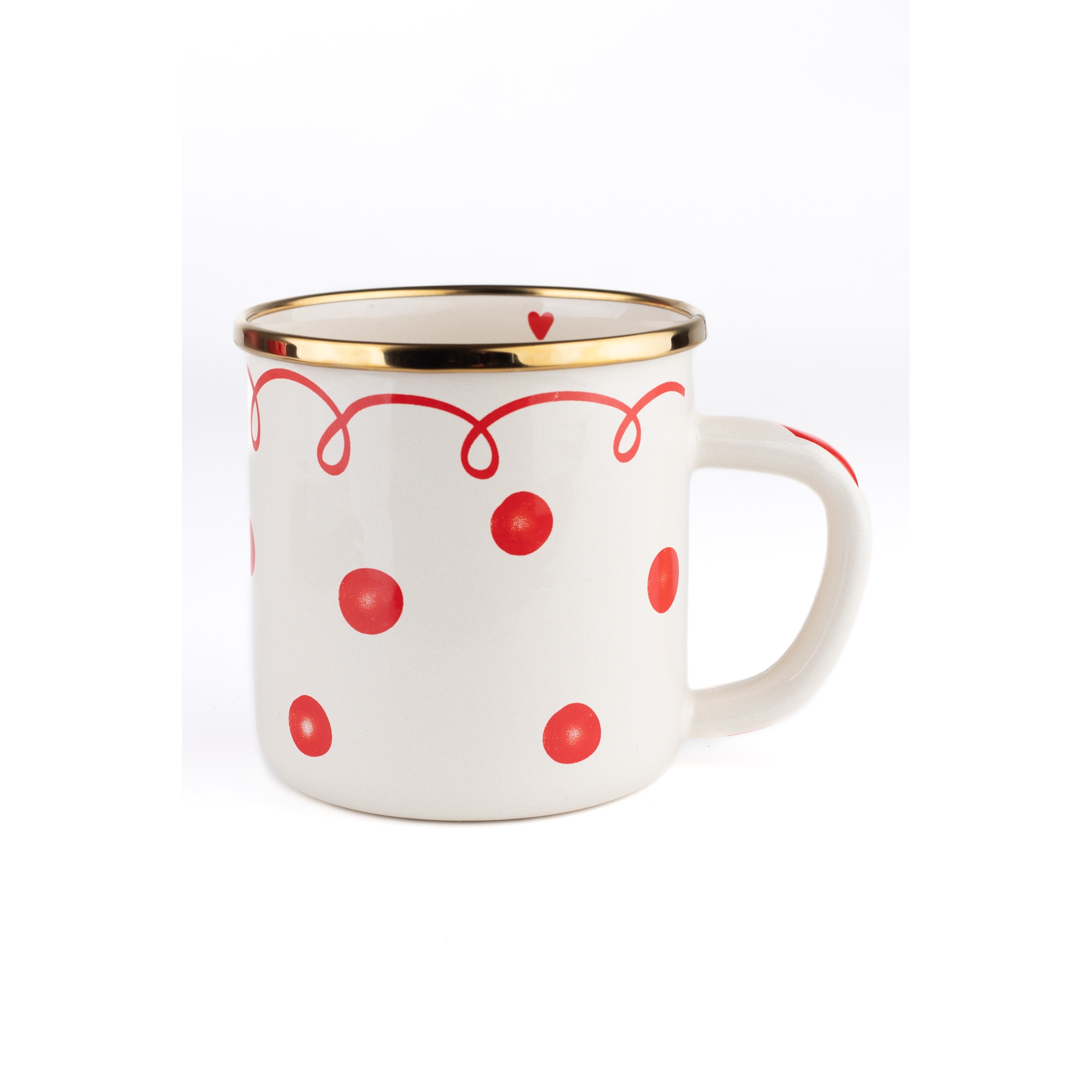 Dots Enamel Mug