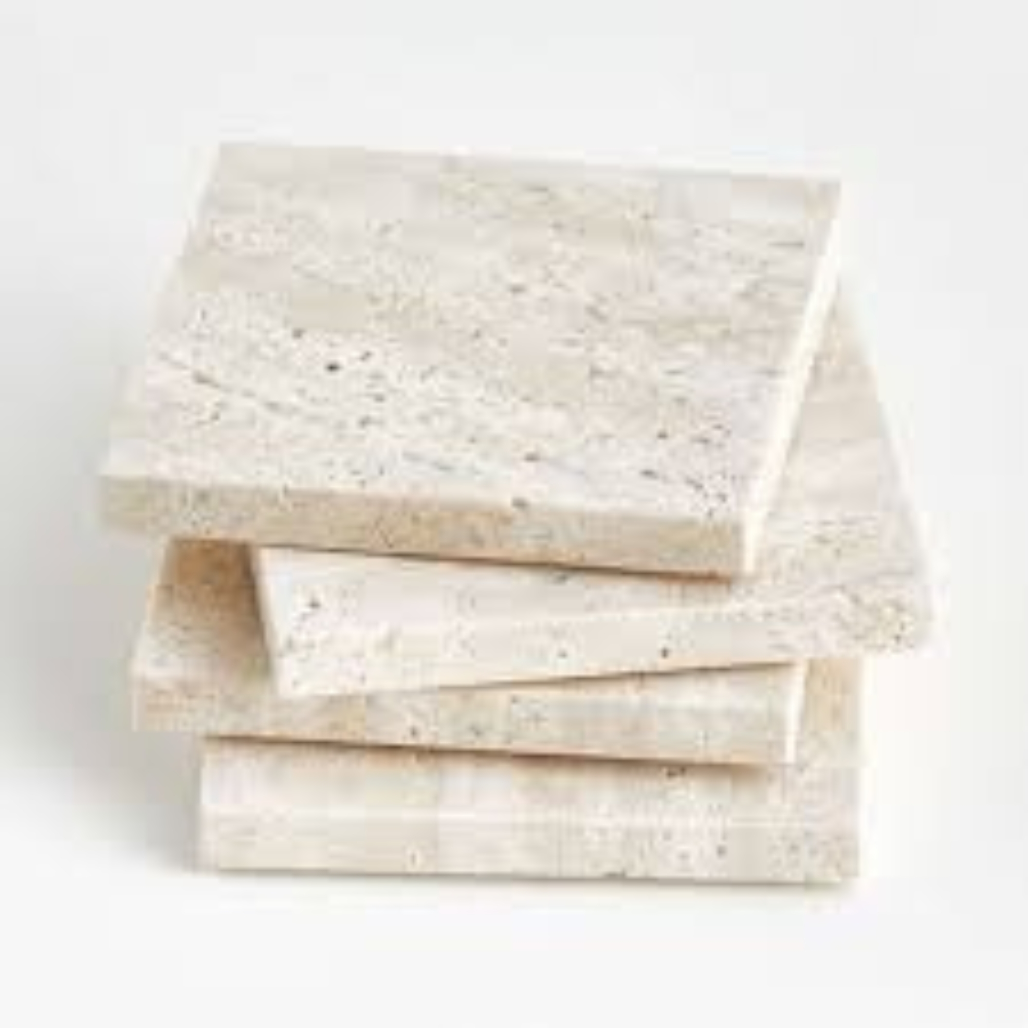 Leo Travertine Coaster 4'lü Set