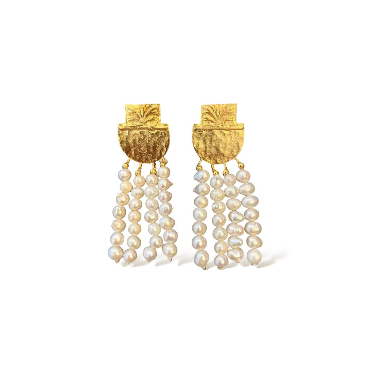 Pearly Gold Earring