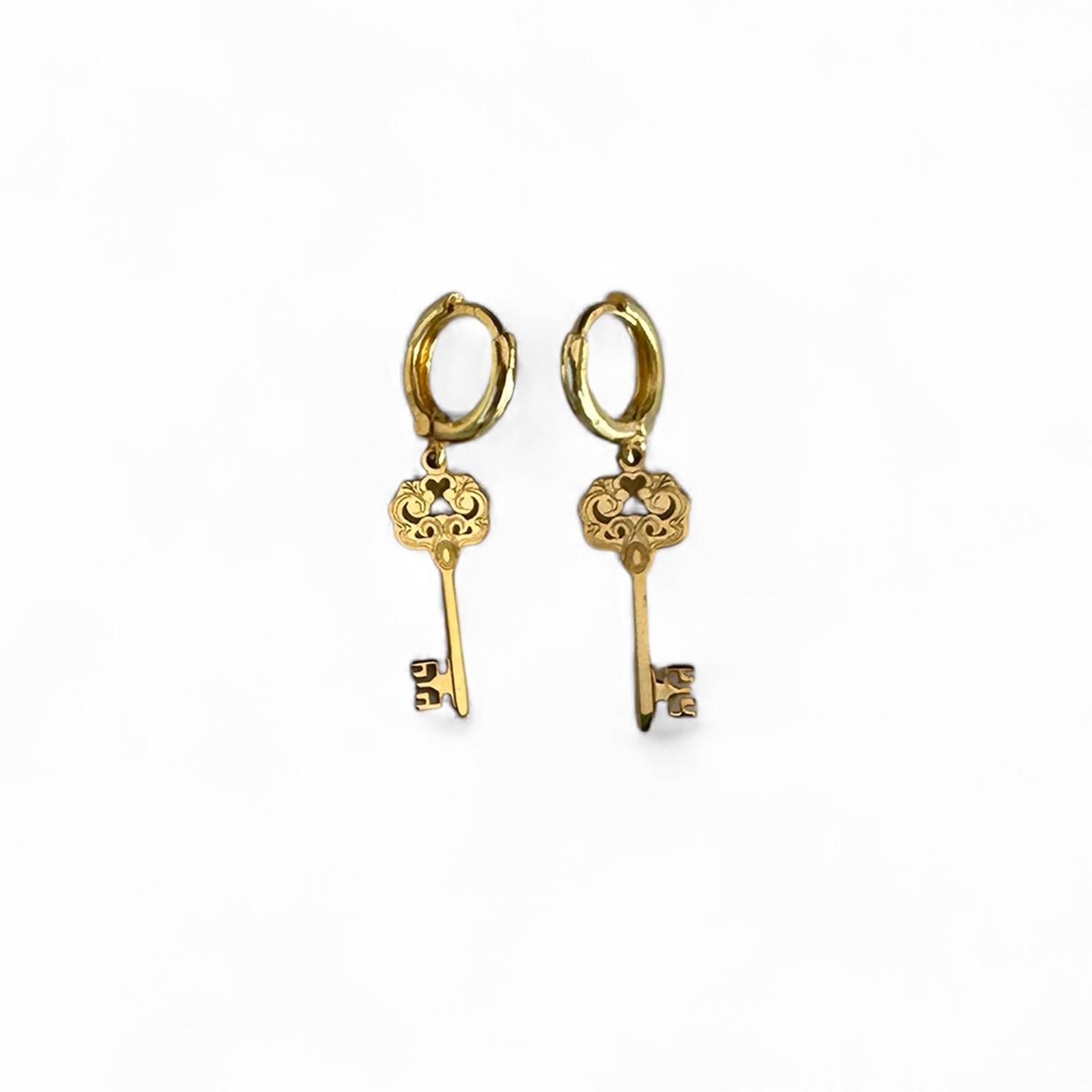 Lock Earring 925 Sterling Silver