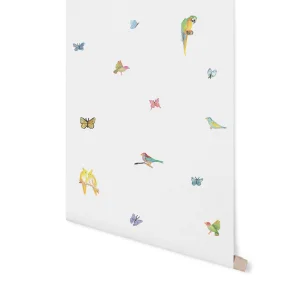 Bird Butterfly Wallpaper