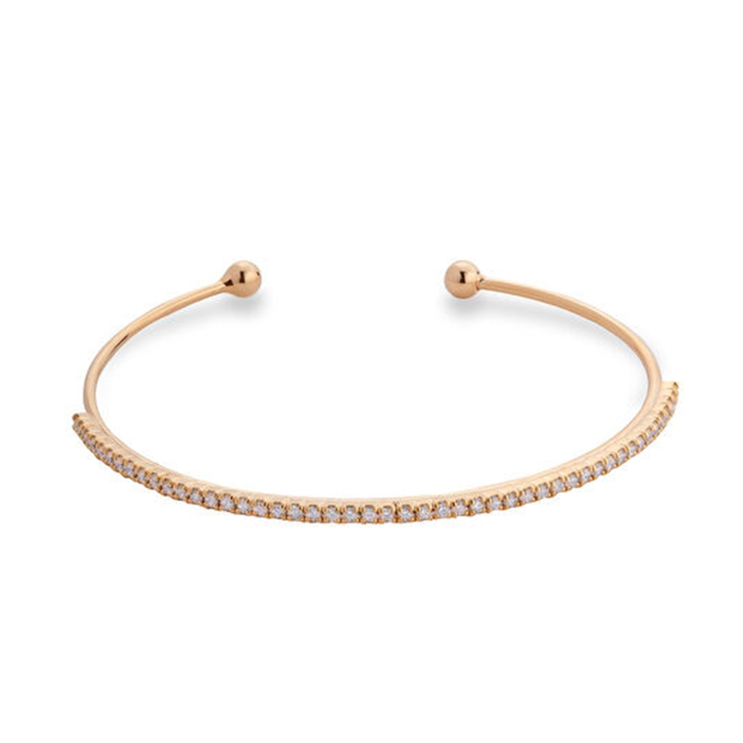 Single Row Mini Stone Gold Plated Women's Bracelet