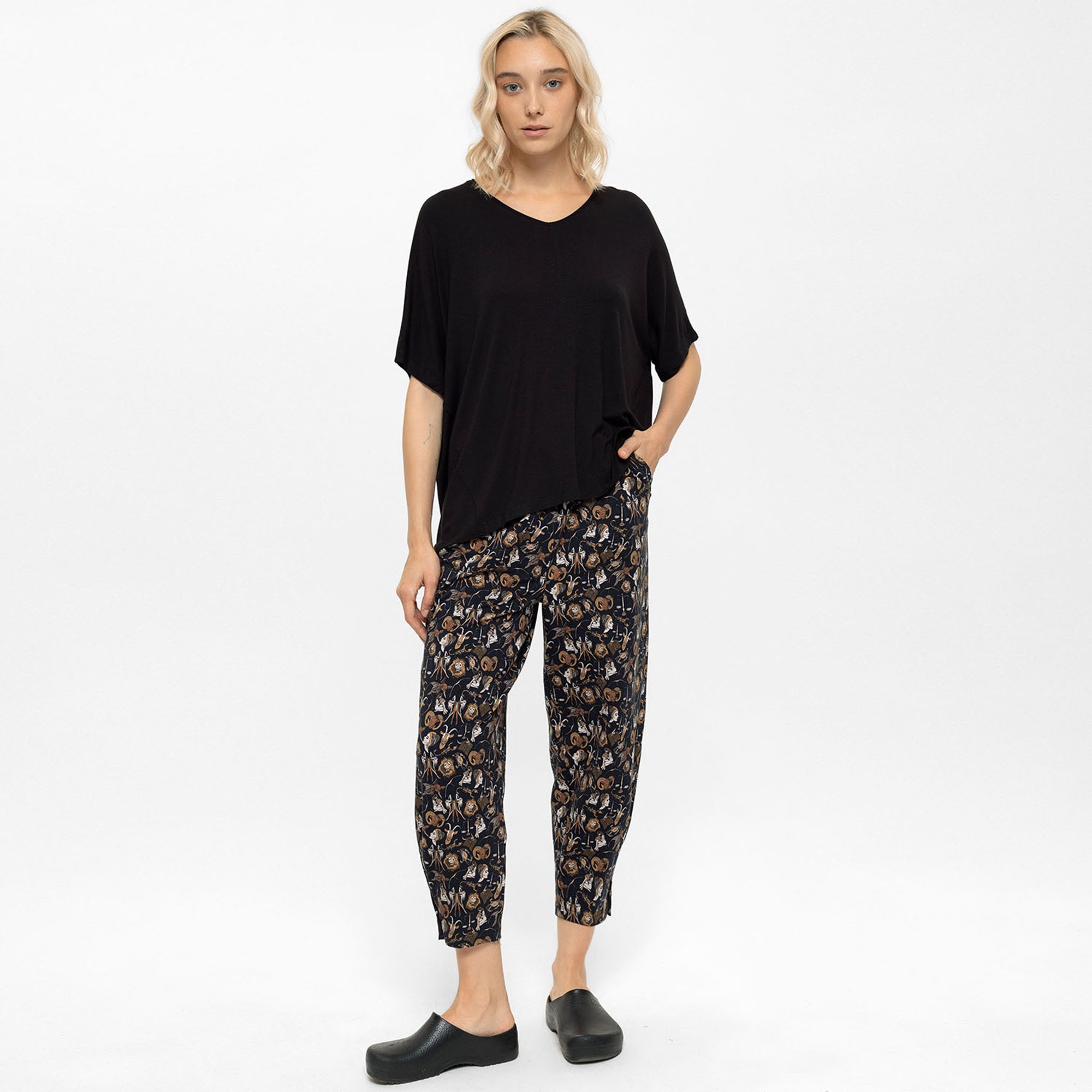 Relaxed Fitt Patterned Pant