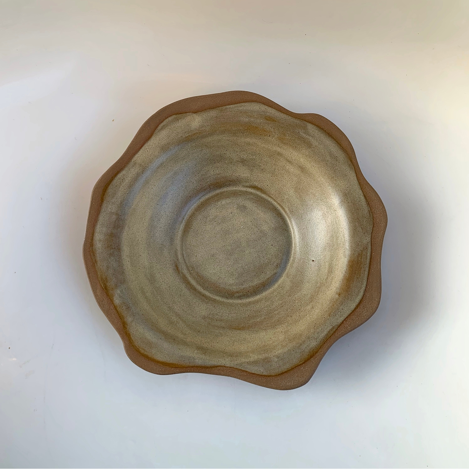 Amorphous Stoneware Plate