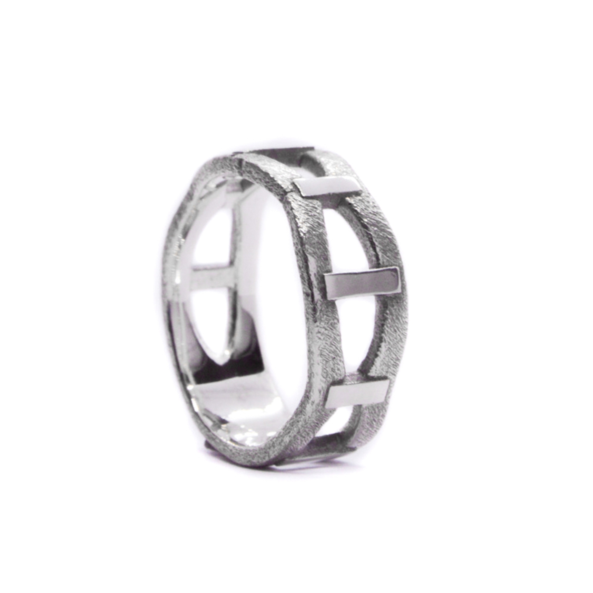 Amorf Ring, 925 Sterling Silver Unisex Ring