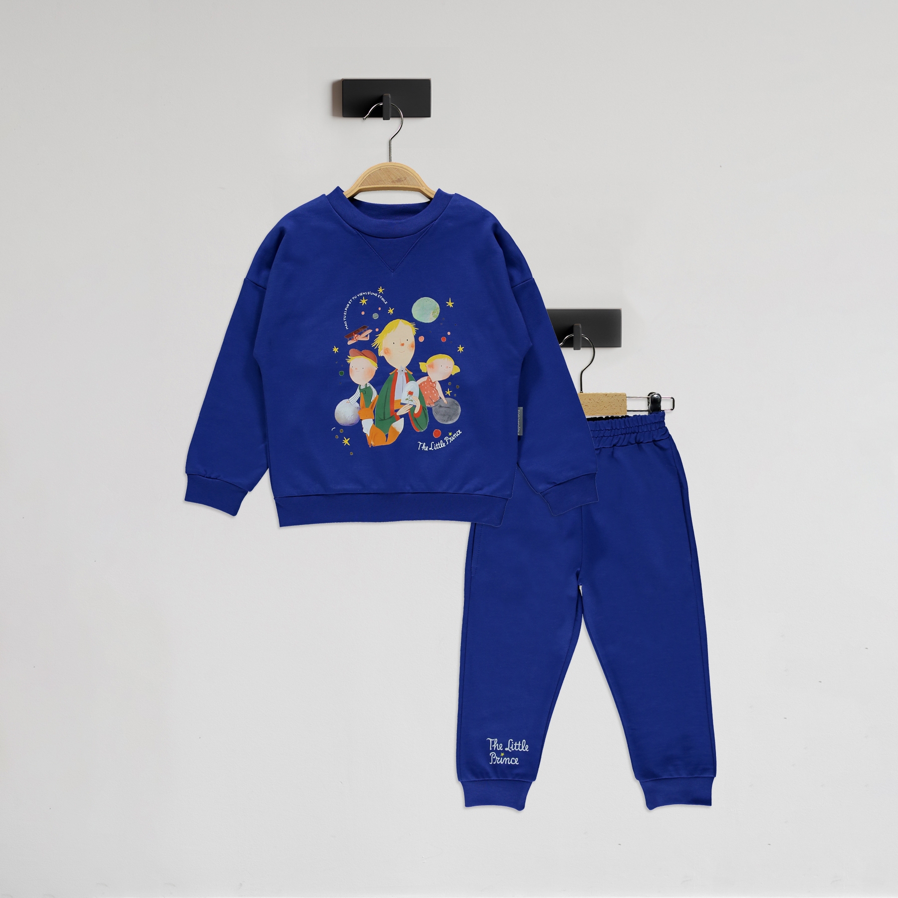 Little Prince Patterned Cotton Sweatshirt Set