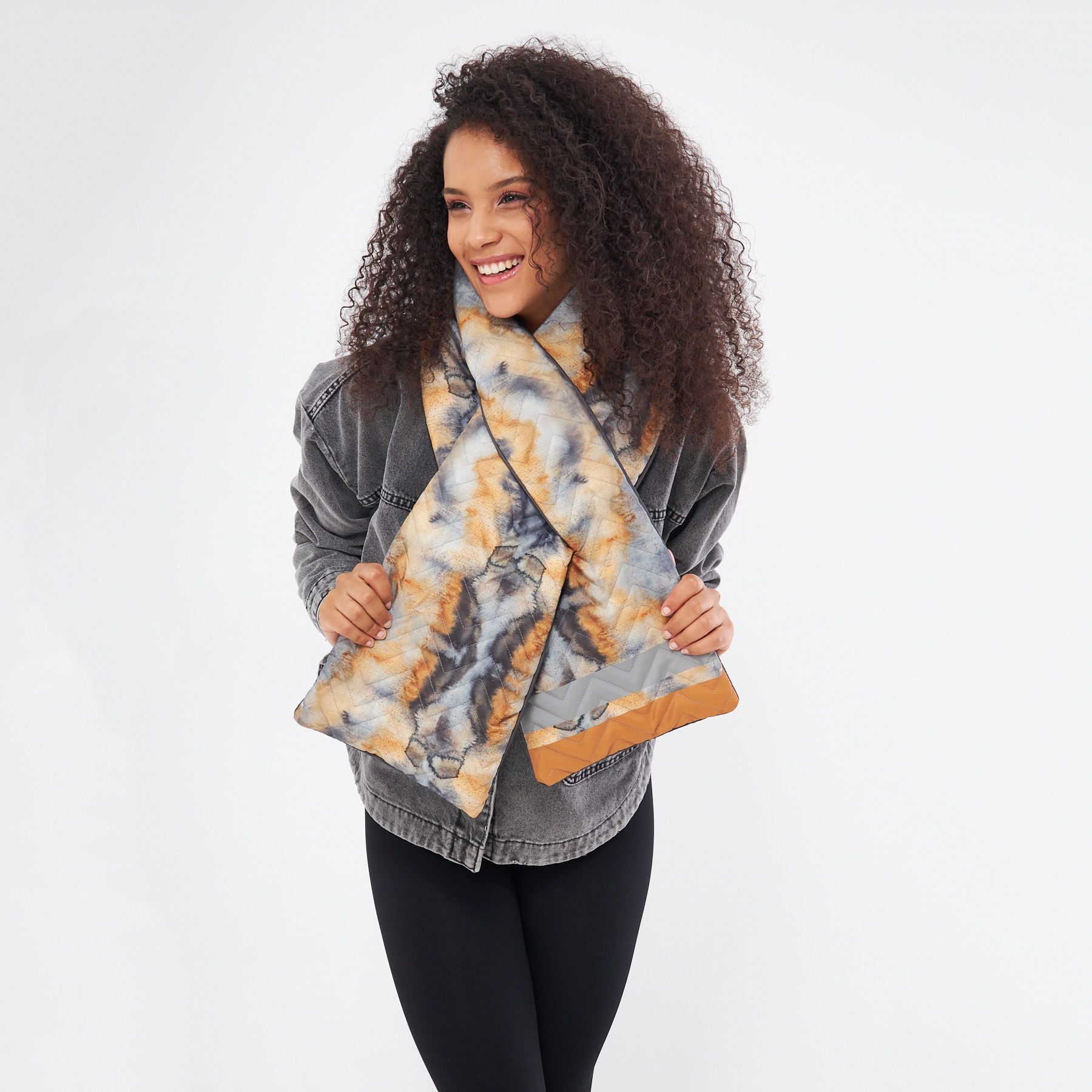 Desert Dust Double-sided Quilted Scarf