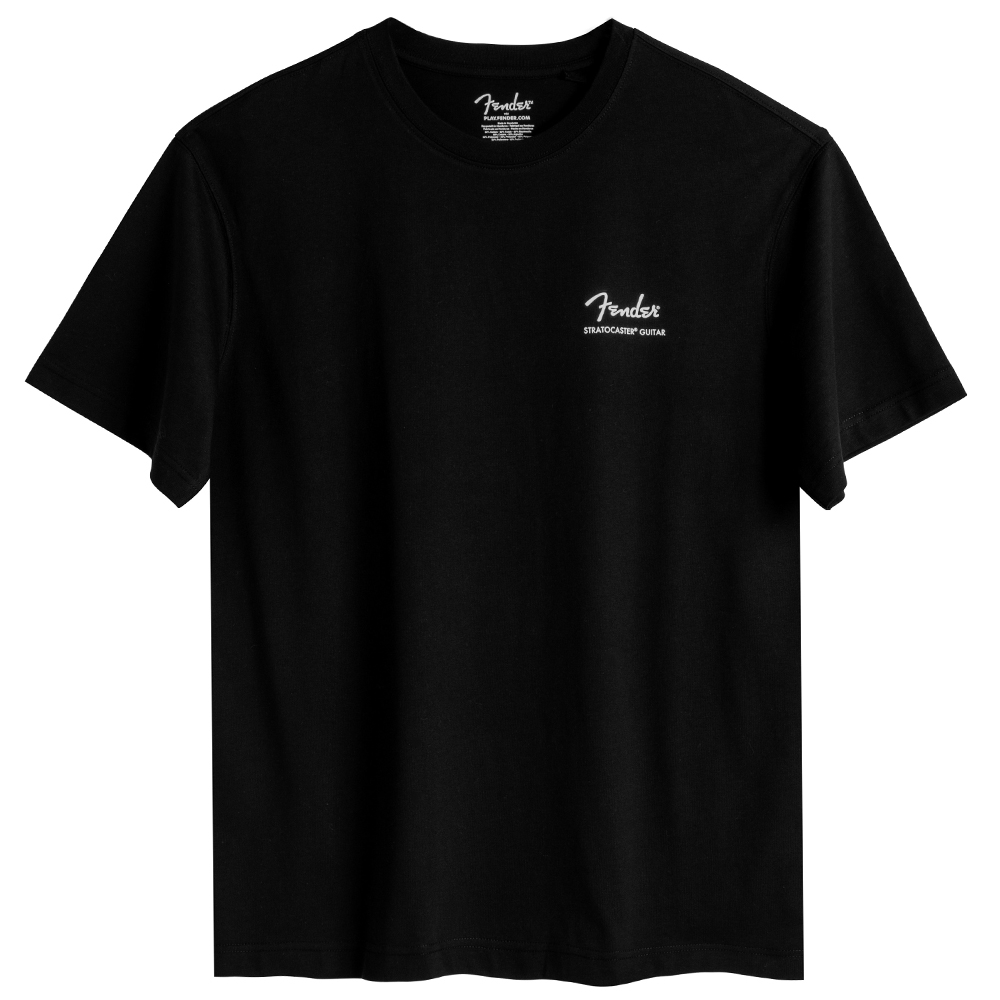 Stratocaster Technical Drawing Loose Black T-shirt