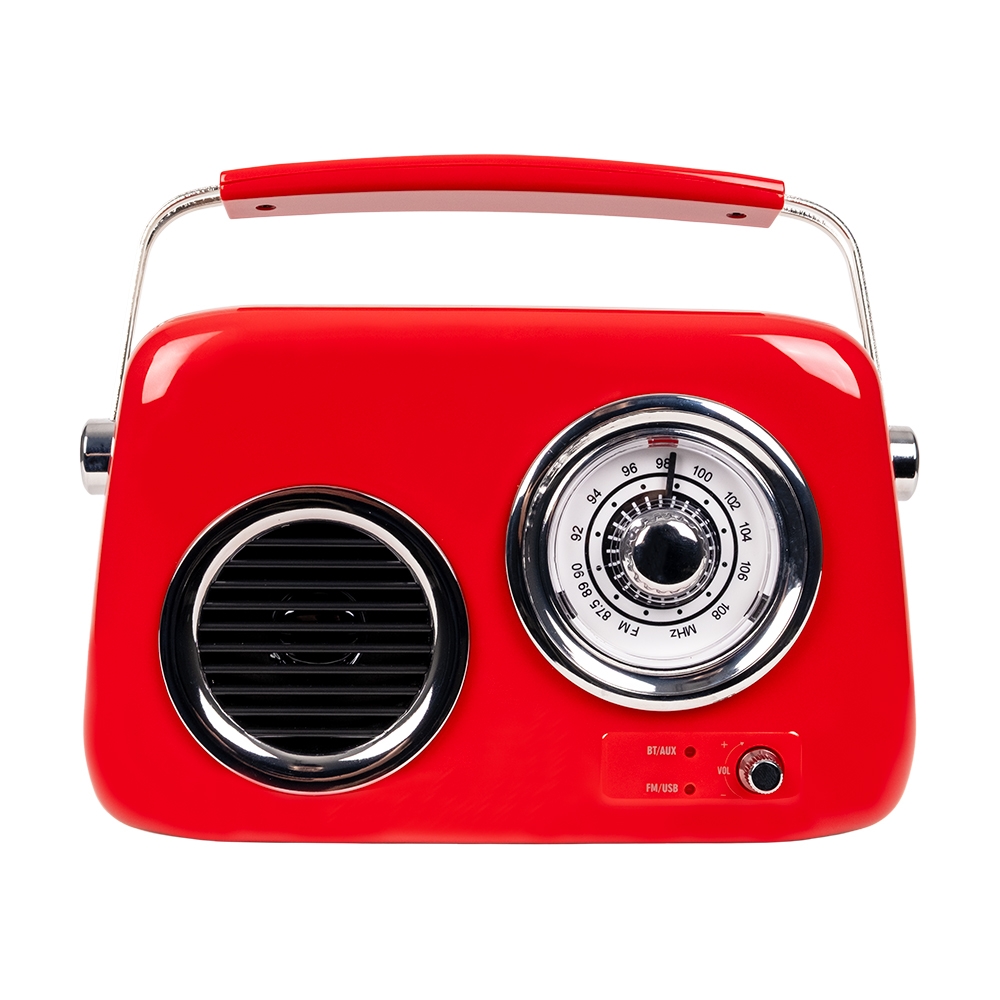 Fb-r302-rd Retro Radio And Bluetooth Speaker