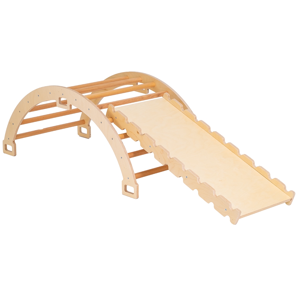 Montessori Climbing Ladder And Ramp Dual Set