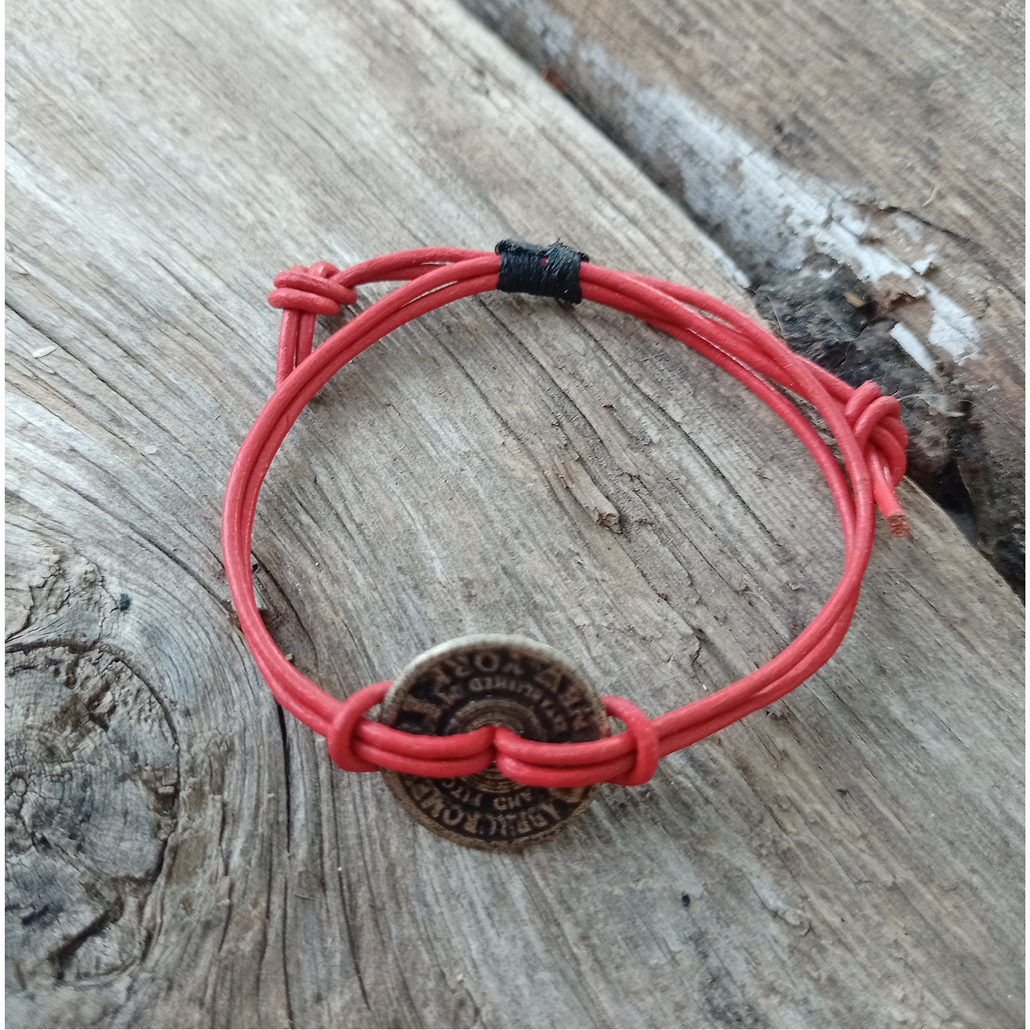 Unisex Adjustable Leather Lucky Bracelet