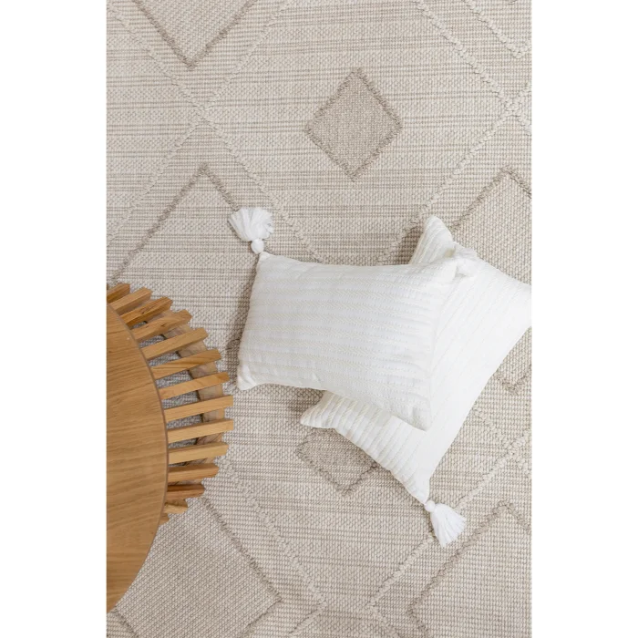 Alba Geometrik Çizgili Tozumaz Salon Koridor Balkon Teras Bahçe Oturma Odası Halısı 19246a - 7
