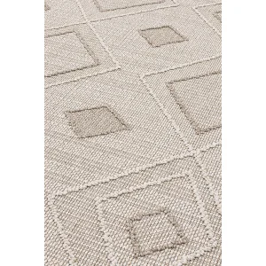 Alba Geometrik Çizgili Tozumaz Salon Koridor Balkon Teras Bahçe Oturma Odası Halısı 19246a - 8