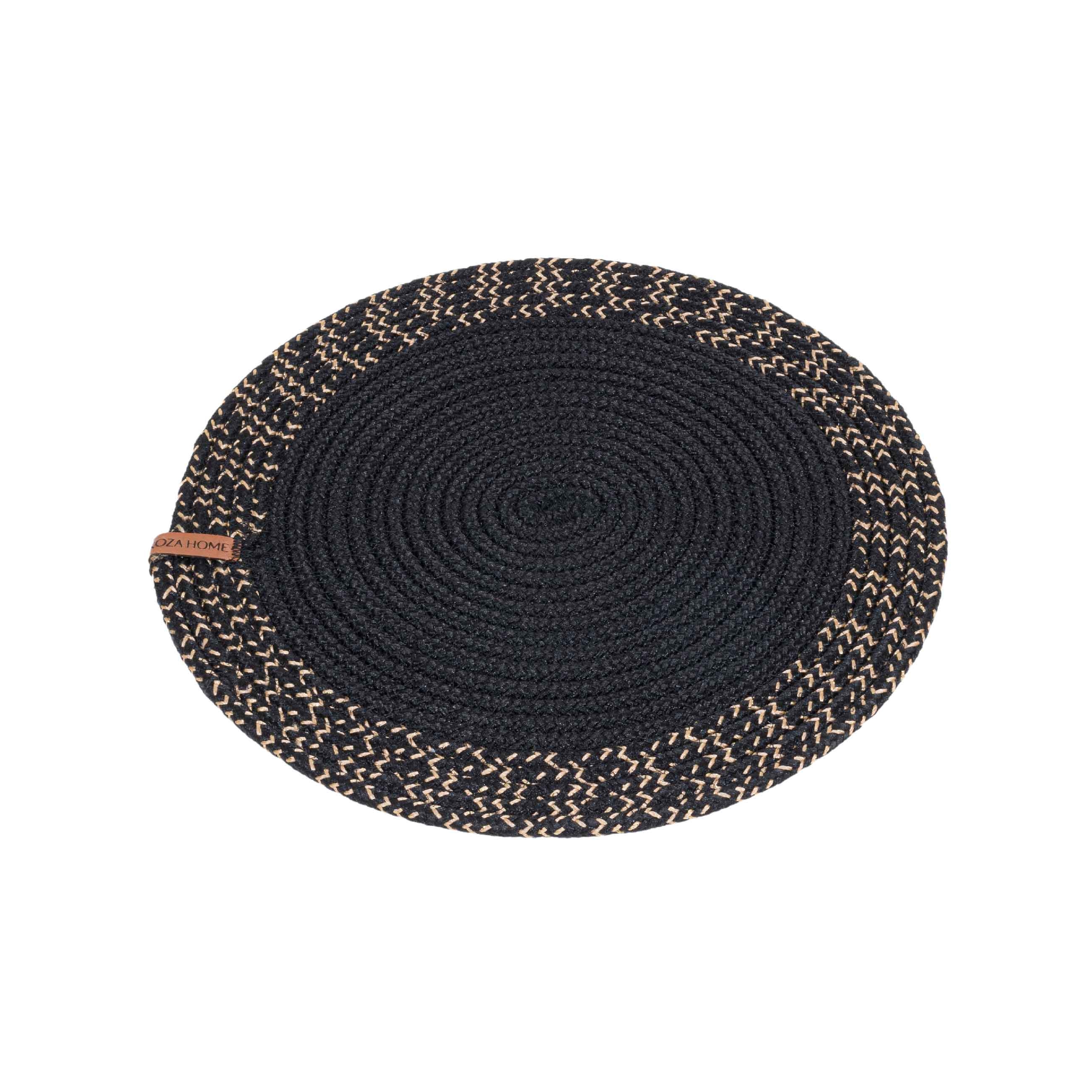 Cesta Placemat Handmade Cotton Jute Knitted Flat Plate 37x37cm 9030