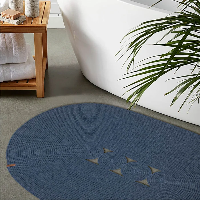 Cesta Handmade Cotton Jute Wicker Decorative Rug 9015 - 2