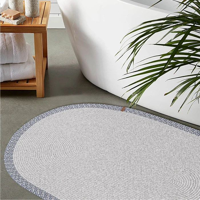 Cesta Handmade Cotton Jute Wicker Decorative Rug 9010 - 2