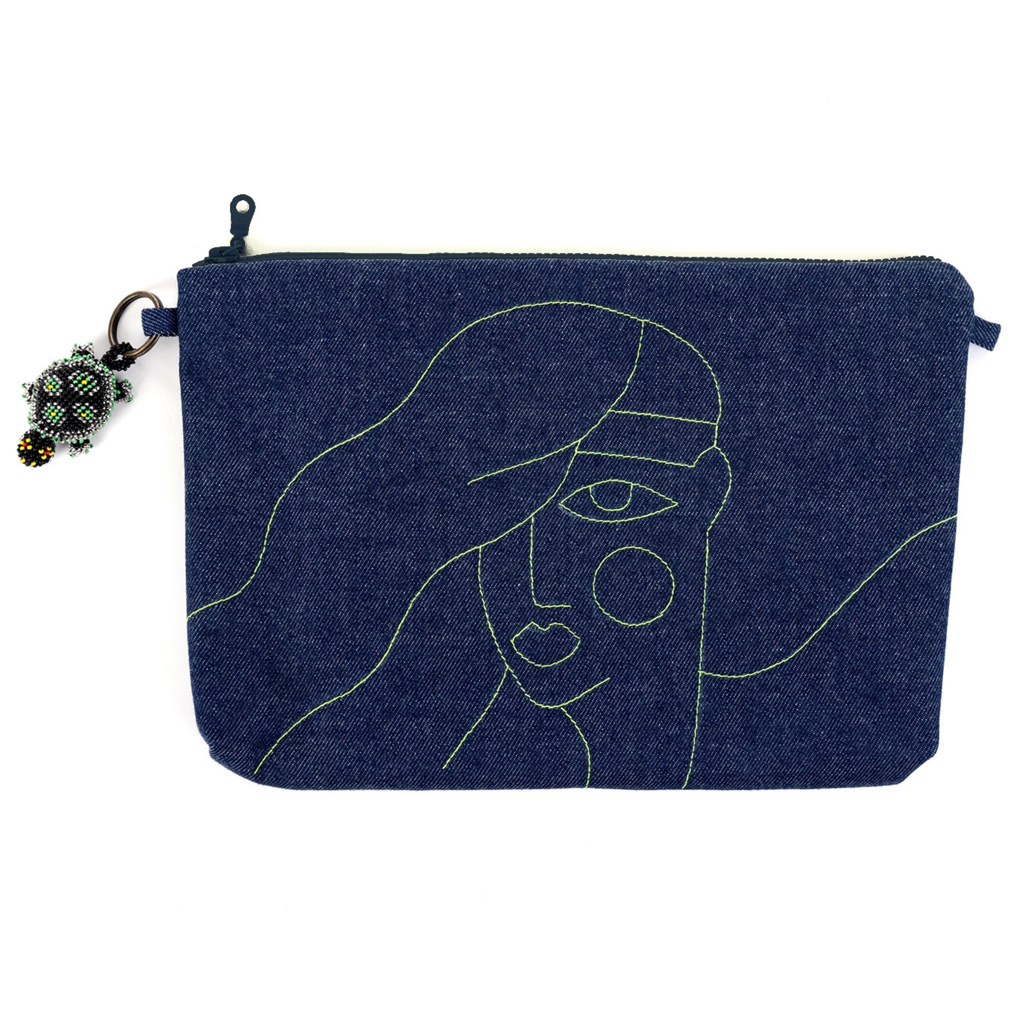 Belgin  - Denim Clutch Çanta