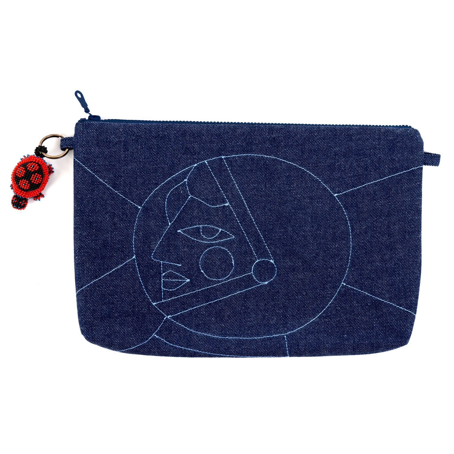 Sema  - Denim Clutch Çanta