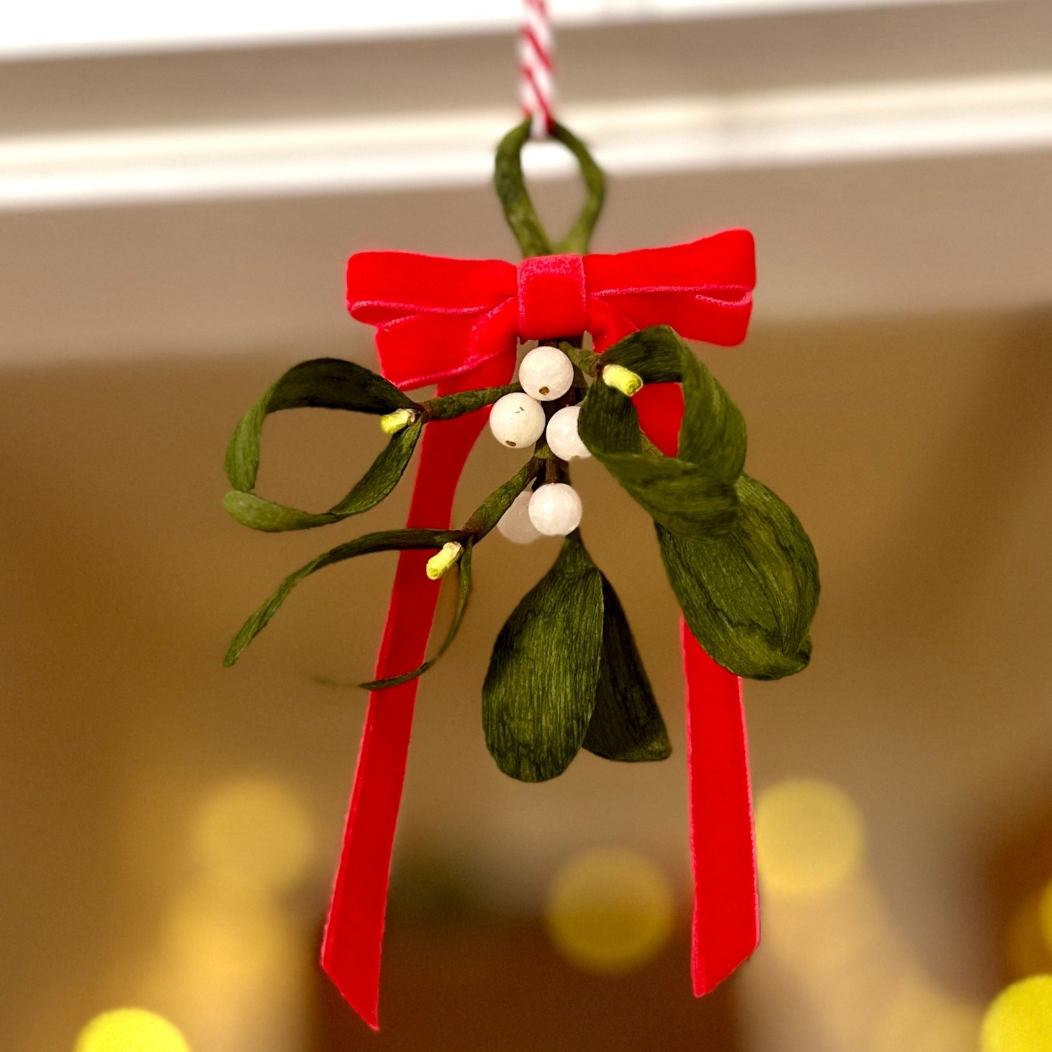 Mistletoe Handmade Crepe Paper Flower Mini Size