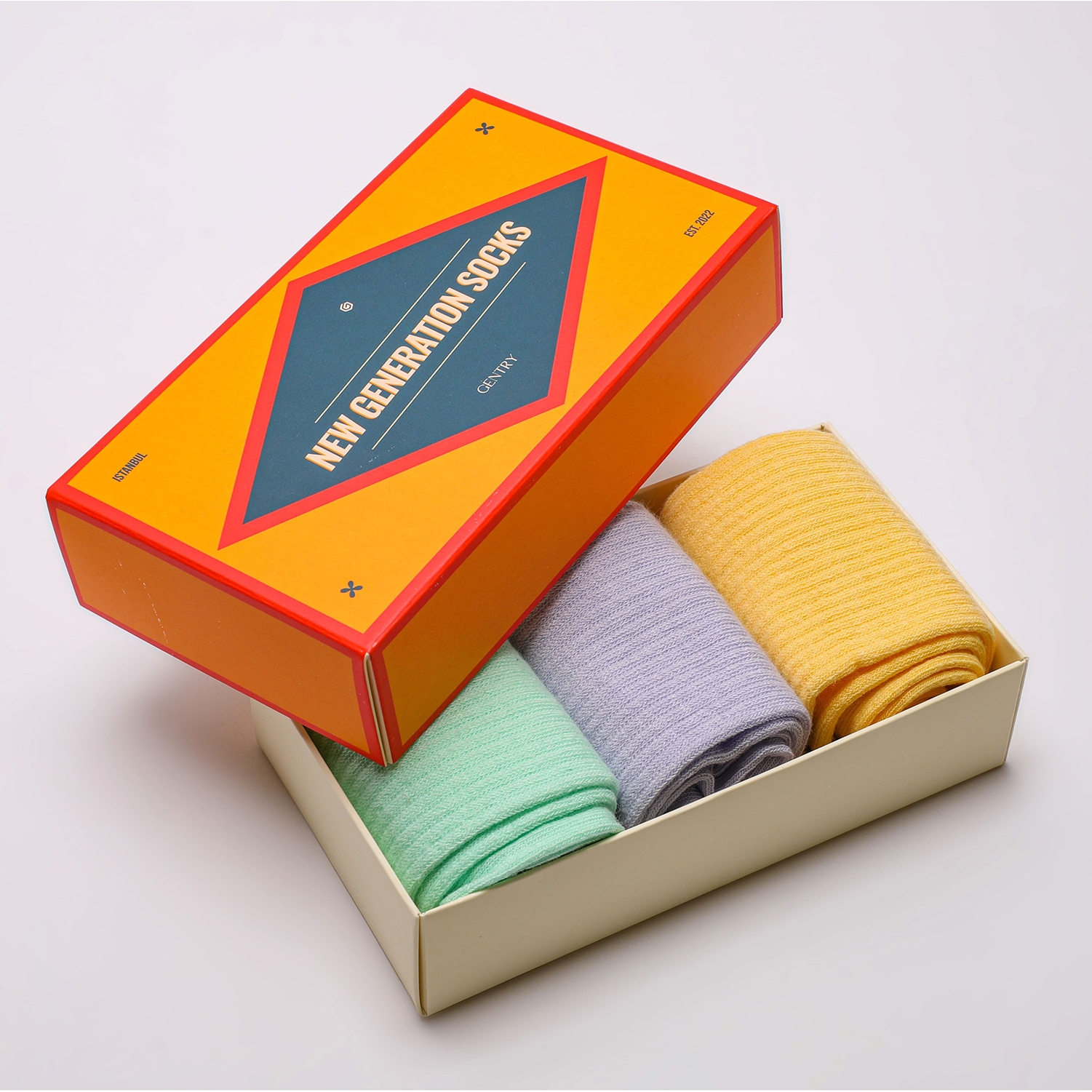 Cotton Soft Sorbet Socks Box (pack Of 3)