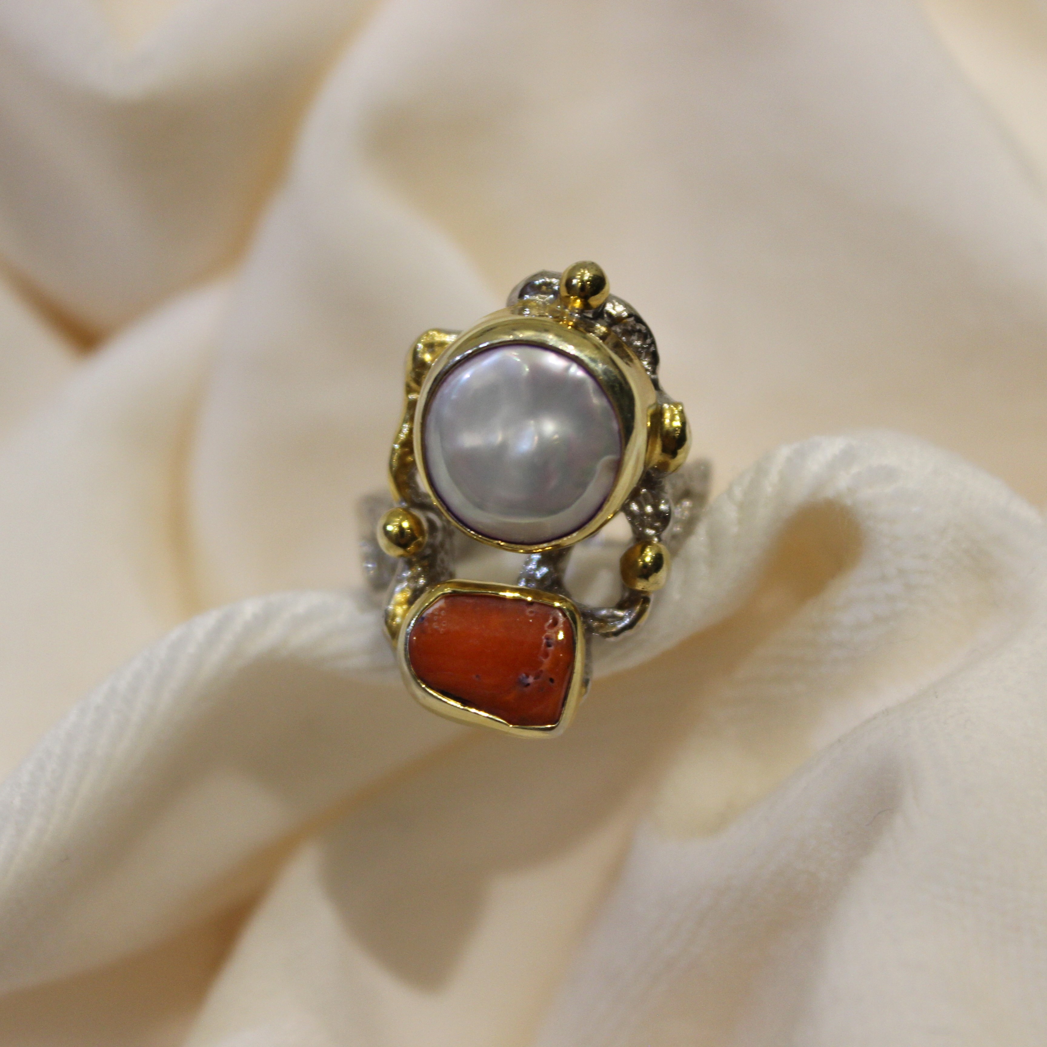 Coral Symphony Ring