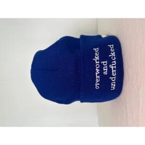 Overworked And Underfucked Beanie - 4