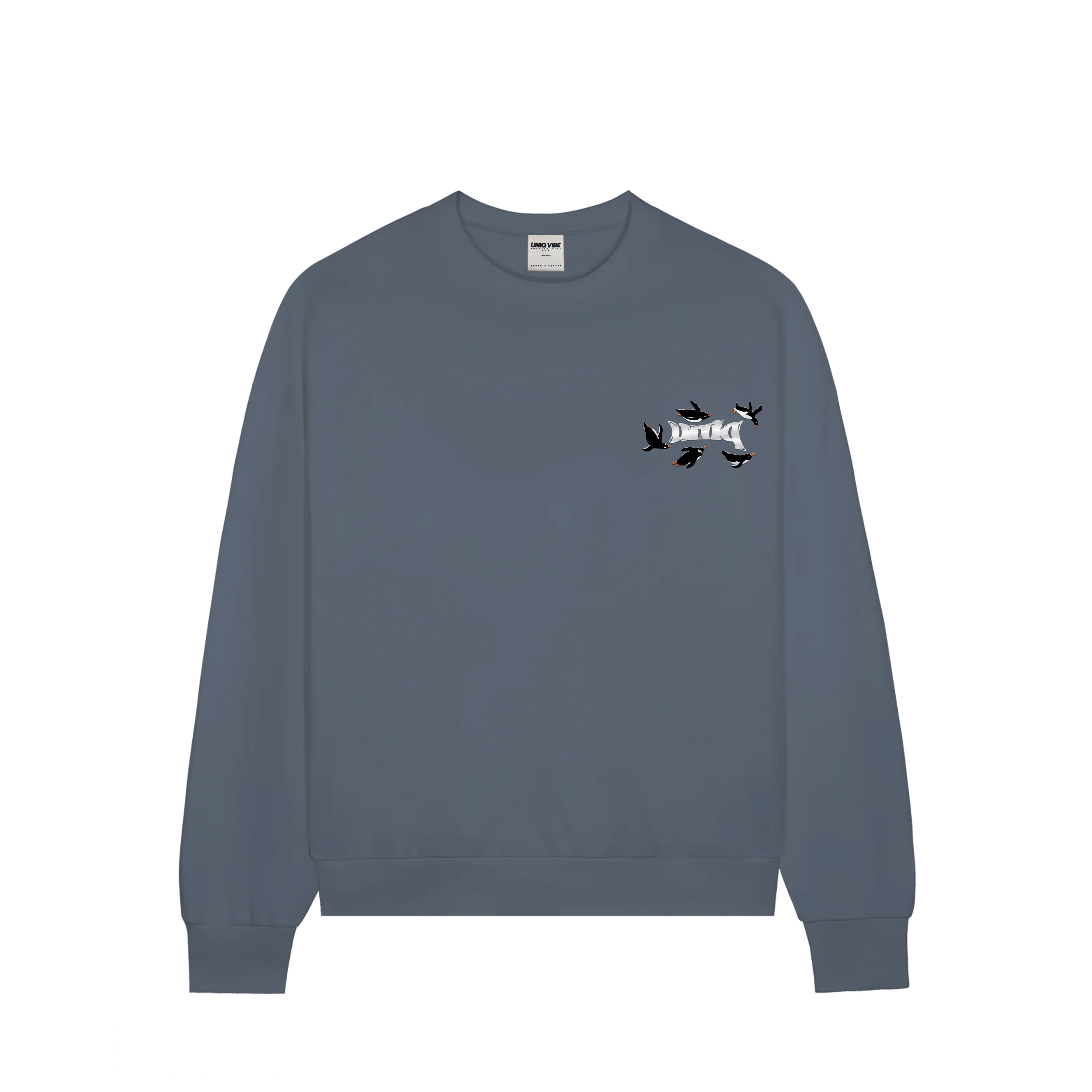 Ağaç Nakışlı Organik Pamuklu Sweatshirt 02