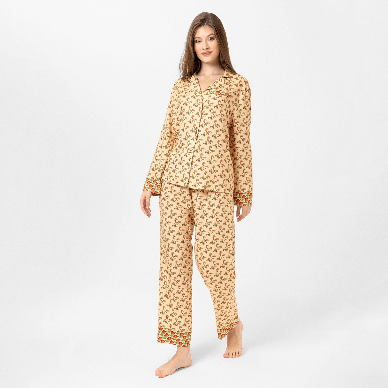 Flower Patterned Hera Pyjama Set