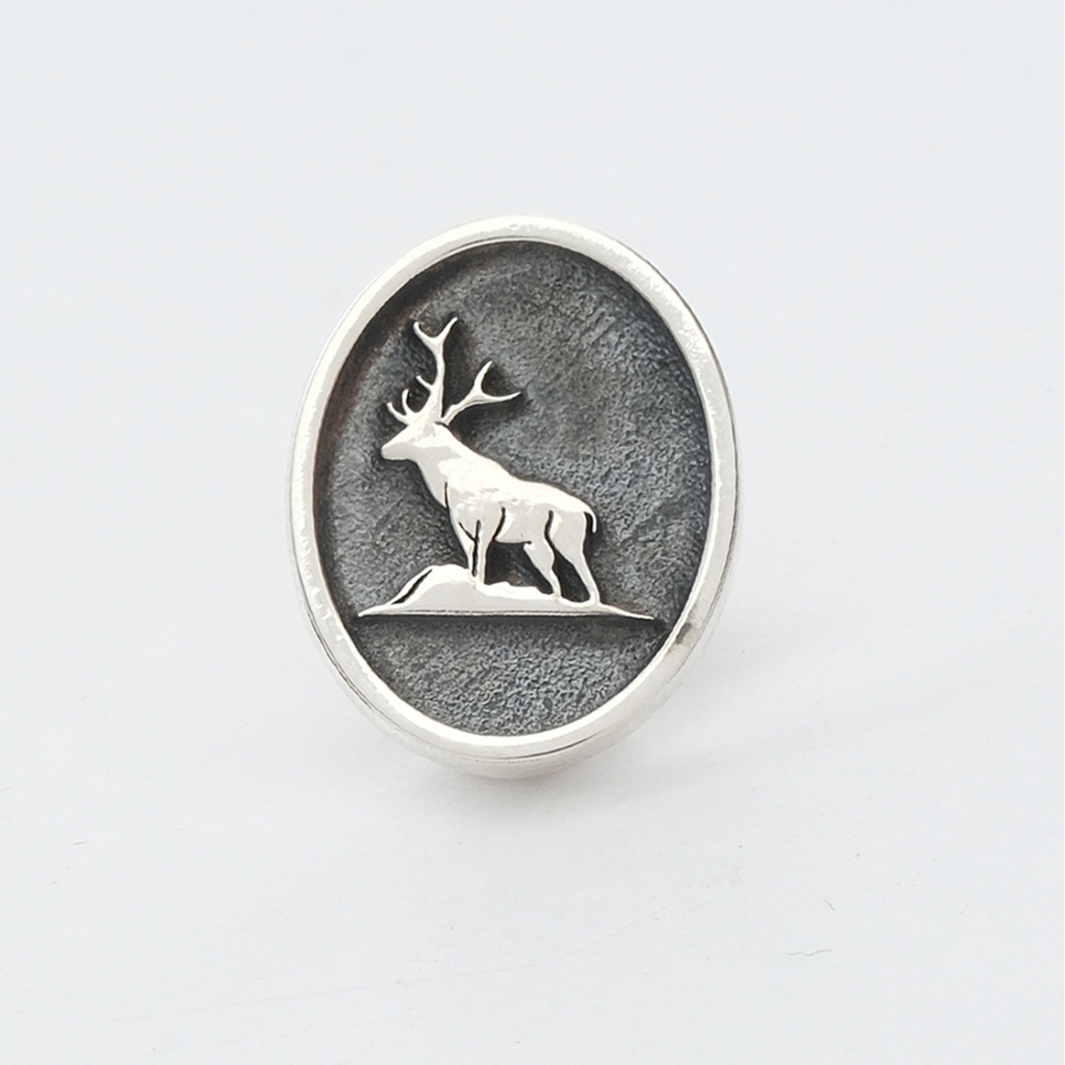 Deer Silver Brooch 01