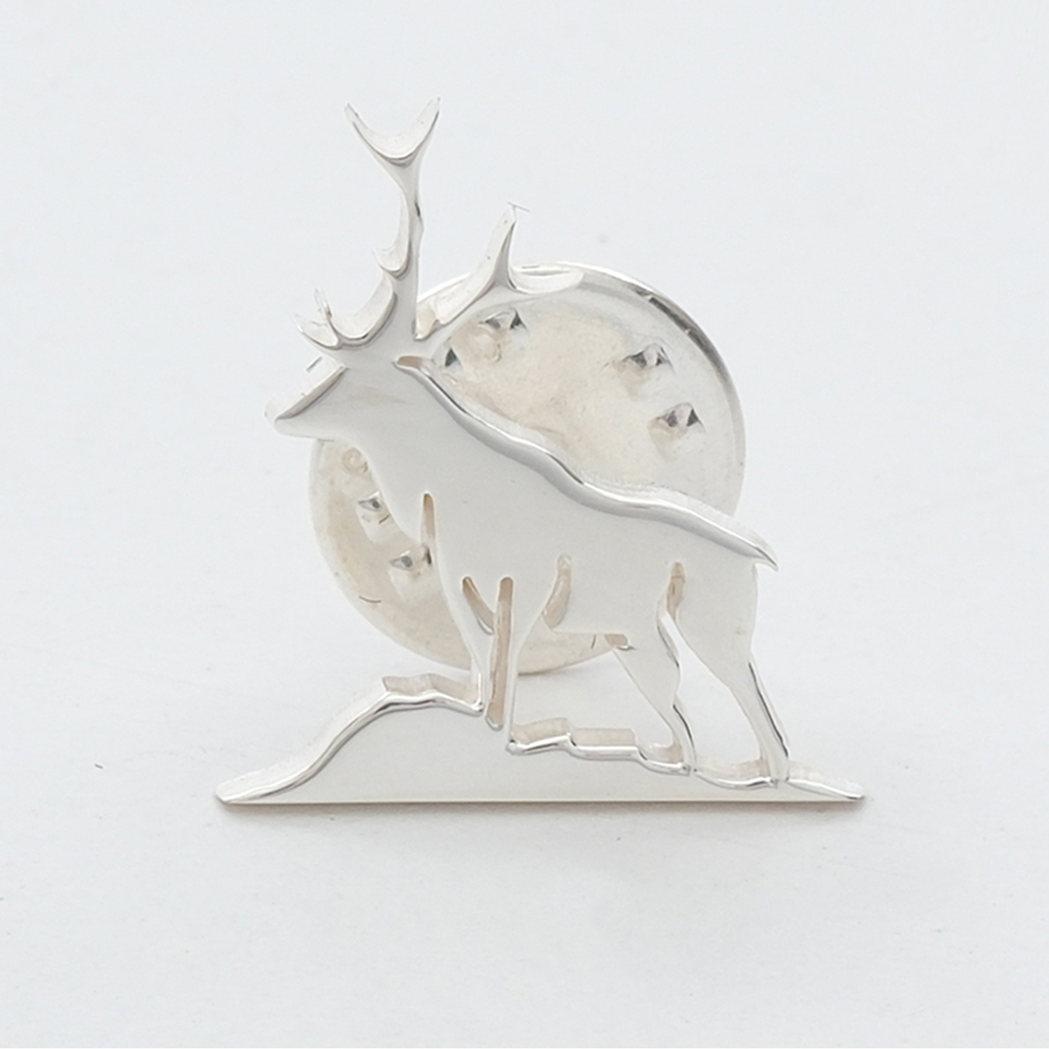 Deer Silver Brooch 02