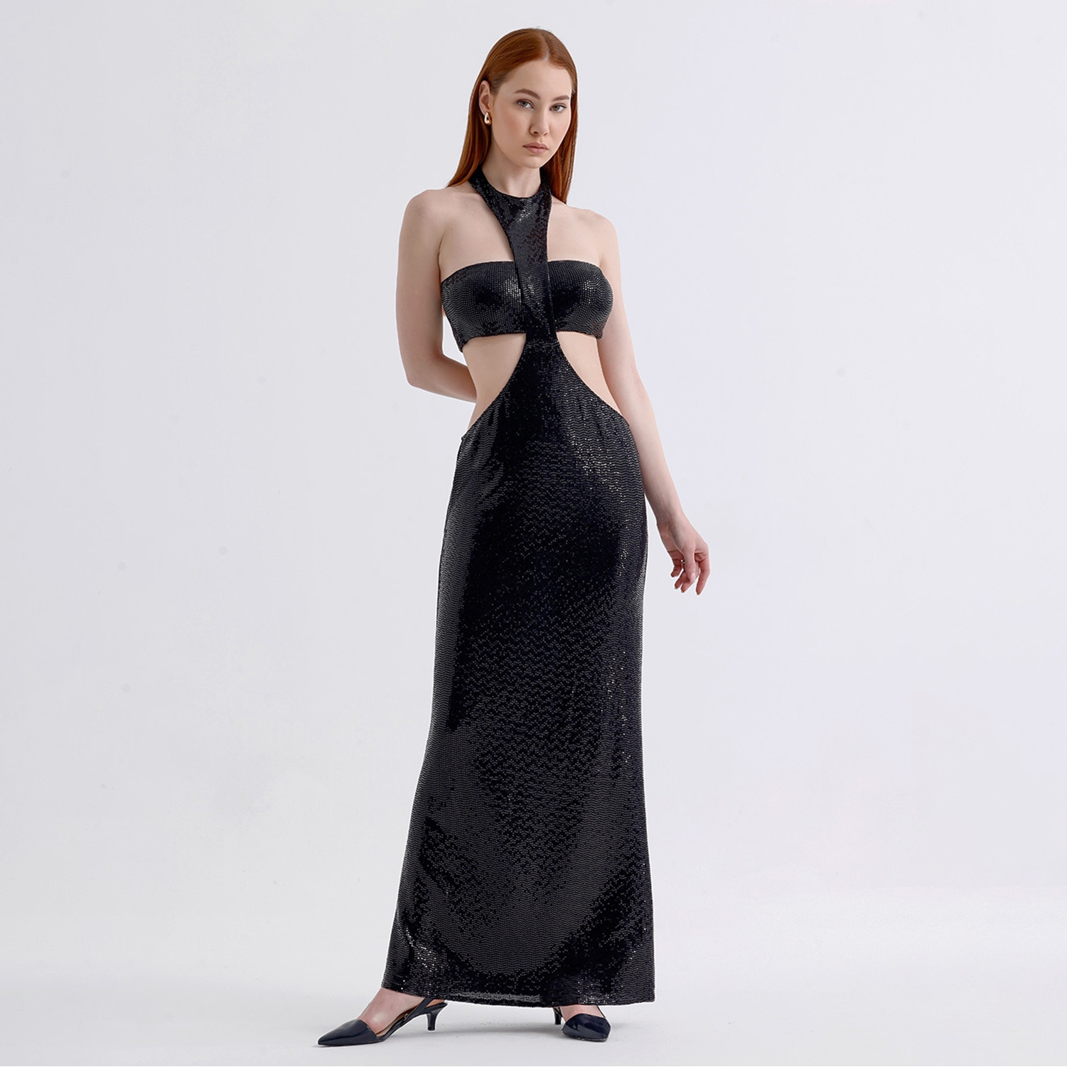 Nova Embellished Maxi Cocktail Dress