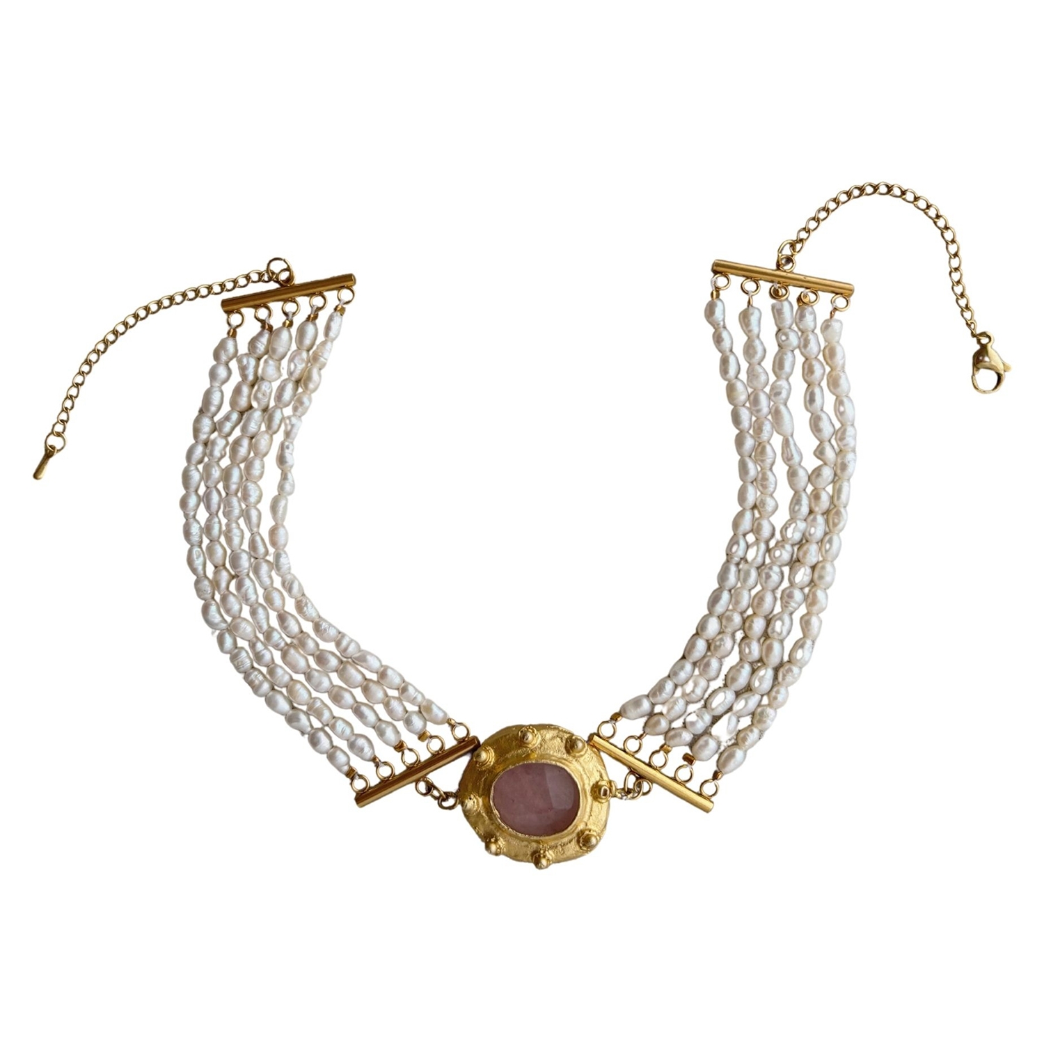 Gaia Pearl Choker Necklace