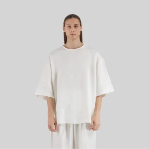 100% Linen Round Neck Oversized T-shirt