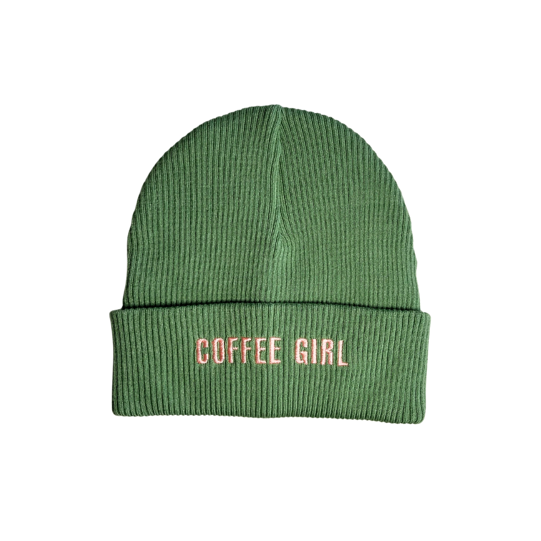 Coffee Girl Green Beanie