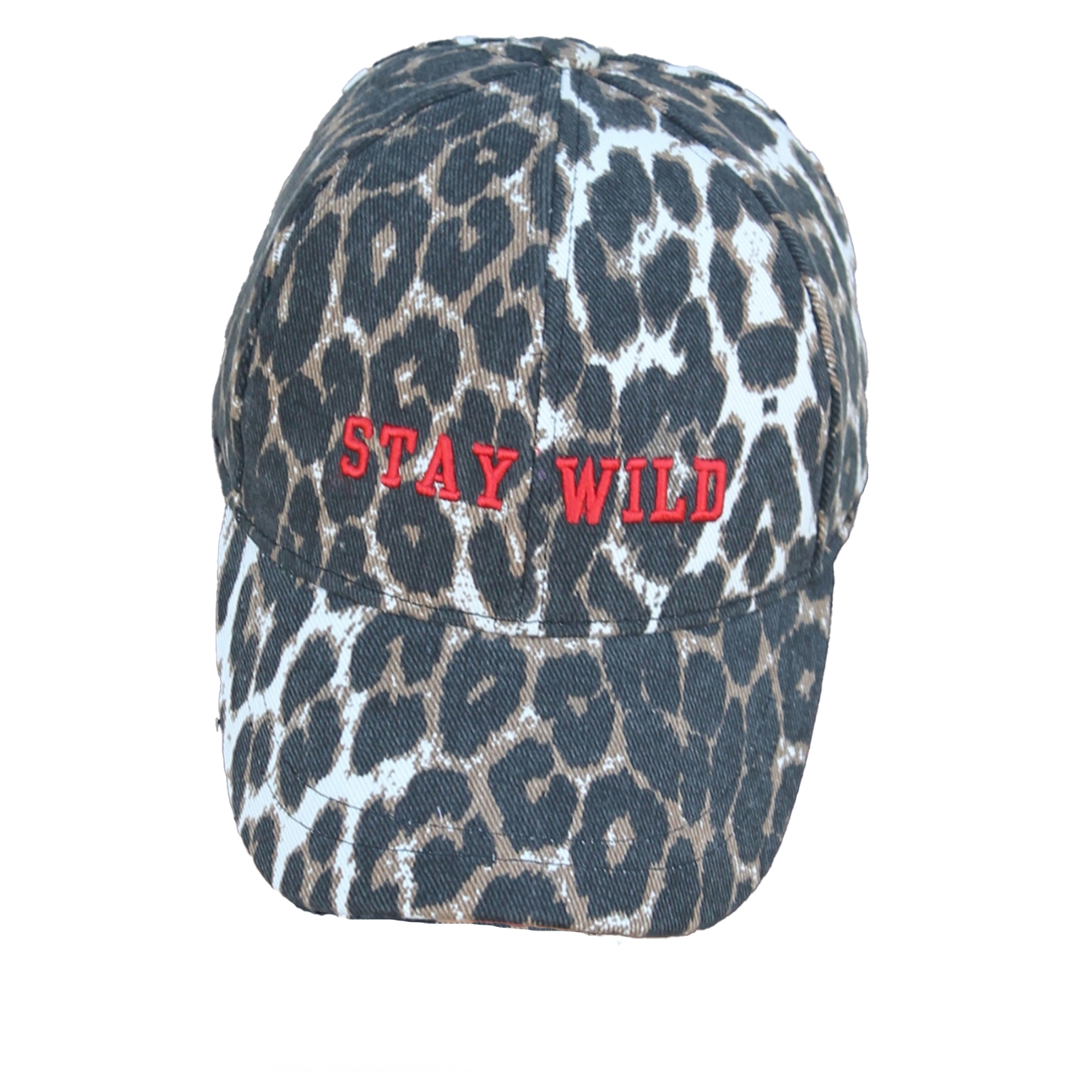 Stay Wild Leopard Canvas Cap