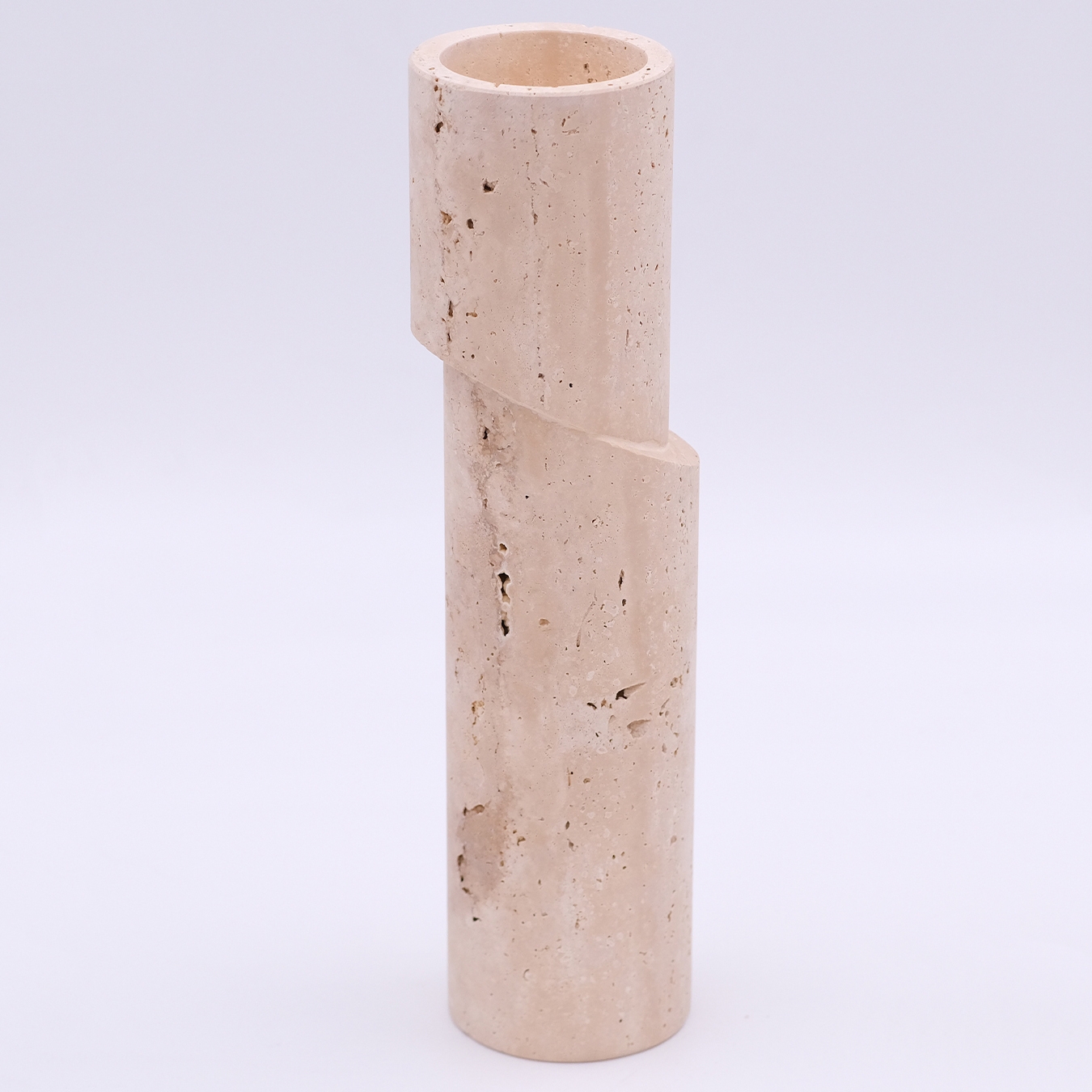 Travertine Candle Holder