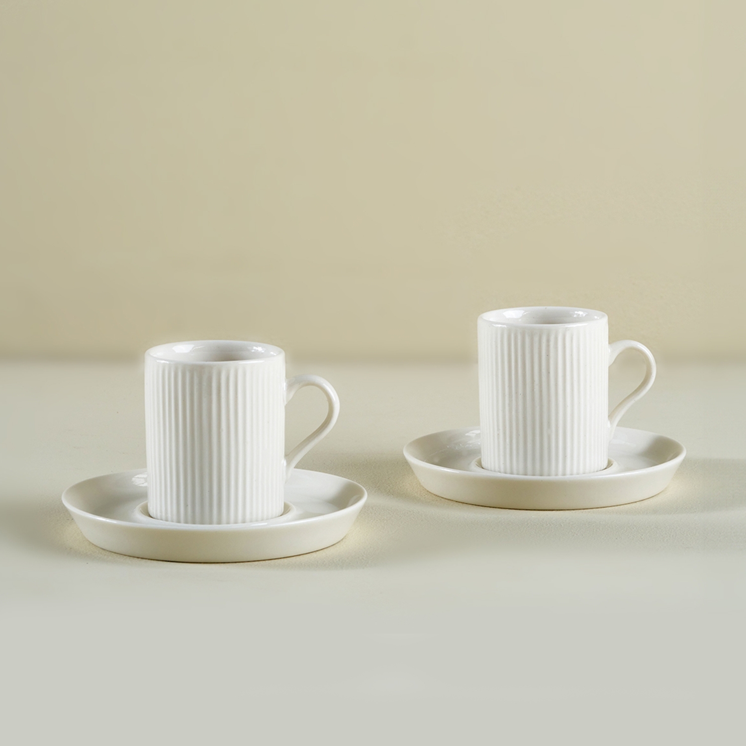 Blank Porcelain Set Of 2 Coffee Cups