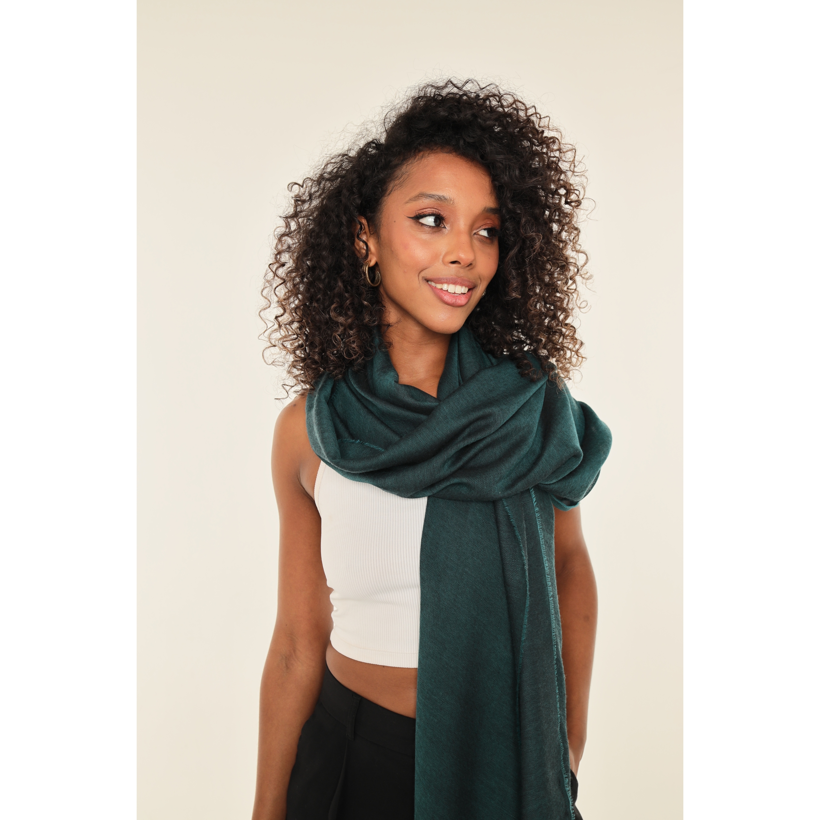 Teal Green Wrapping Shawl