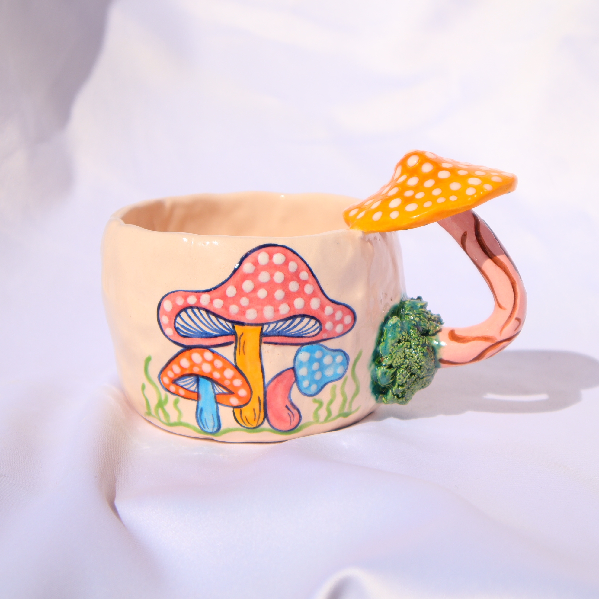 Mushroom Mug With Colorful Mushroom Pattern