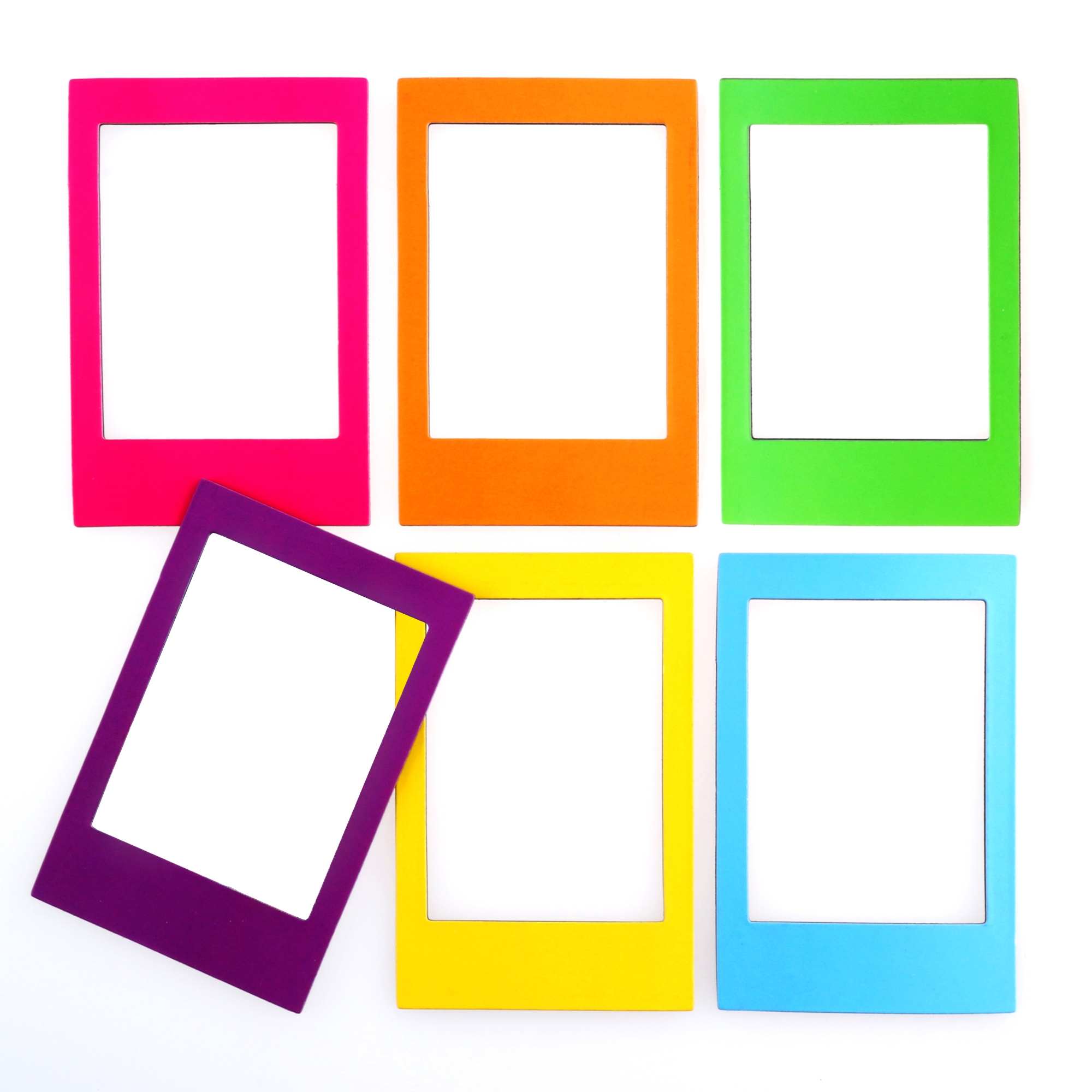 2d Rainbow Frames Magnet Set