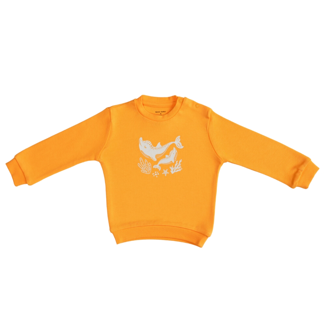 Organic Baby Sweatshirt - Dolphin