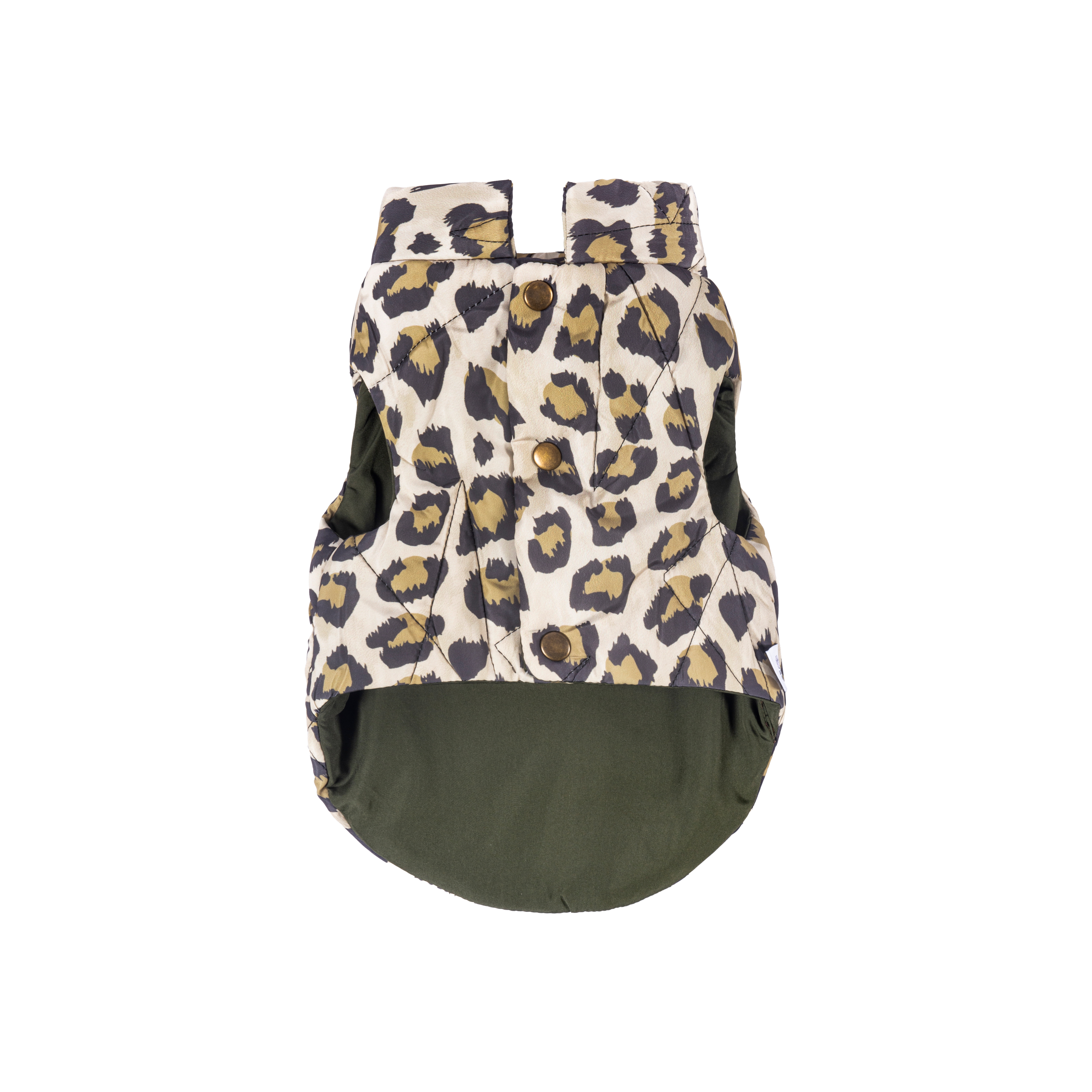 Nomad Leopard Quilted Dog Vest