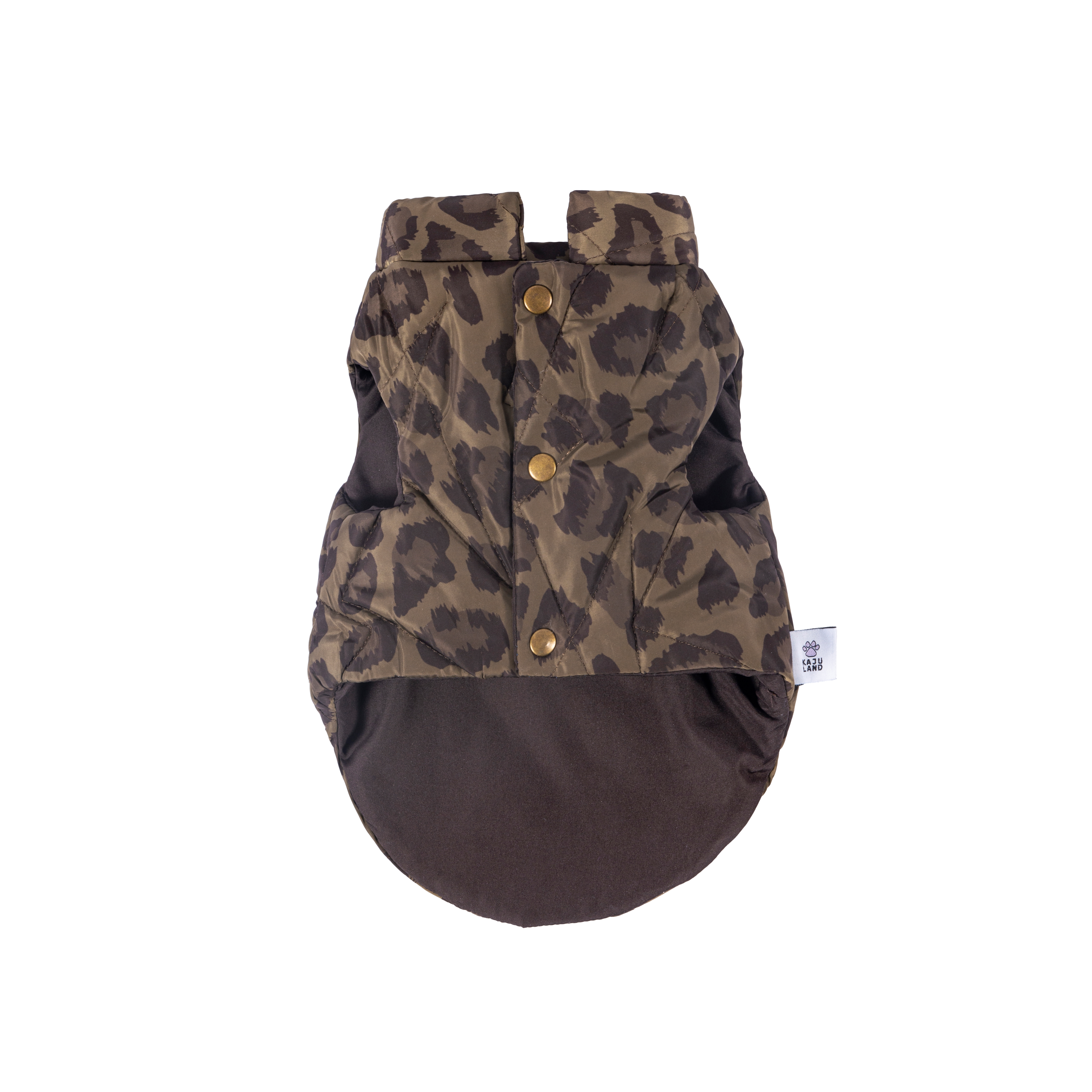 Nomad Leopard Quilted Dog Vest