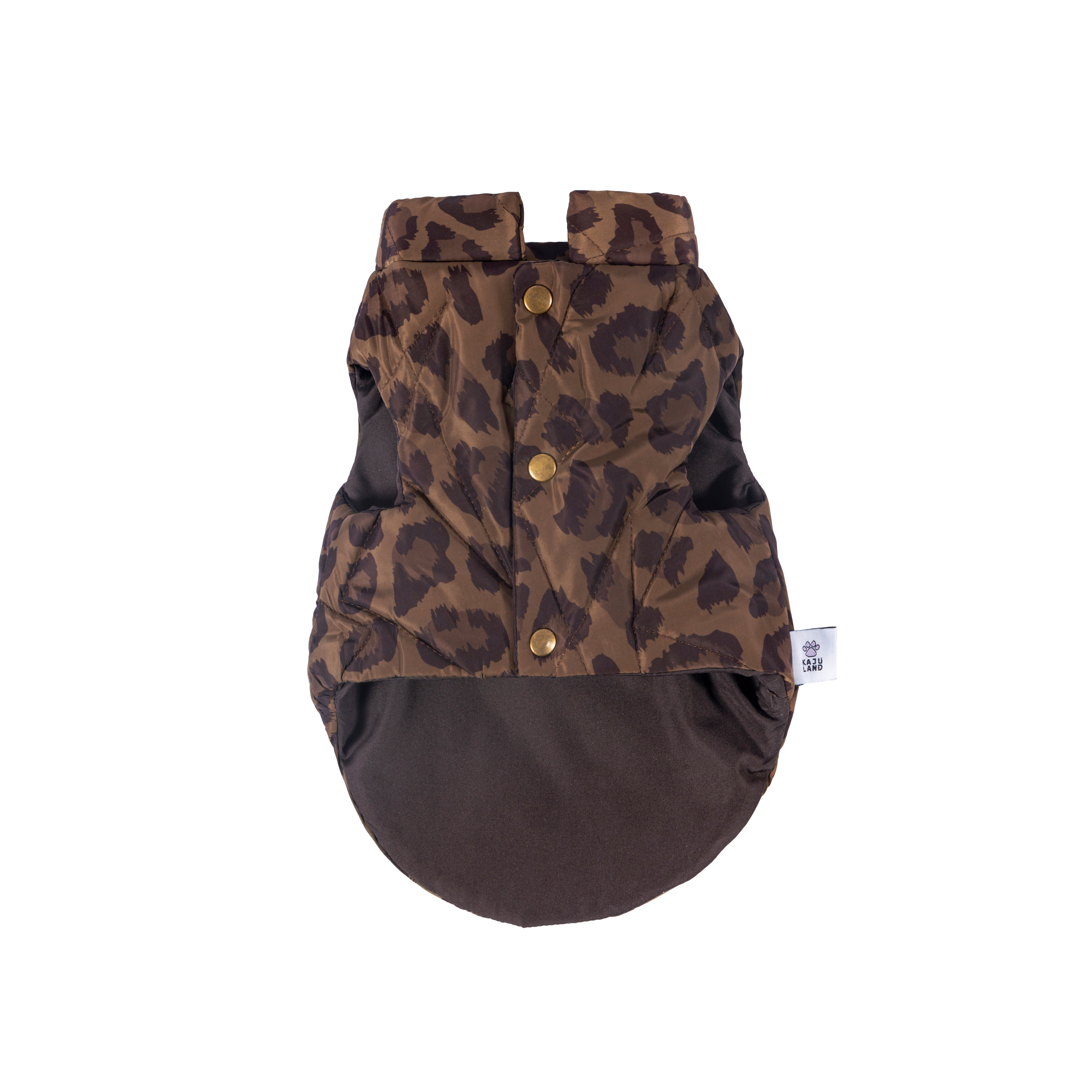 Nomad Leopard Quilted Dog Vest