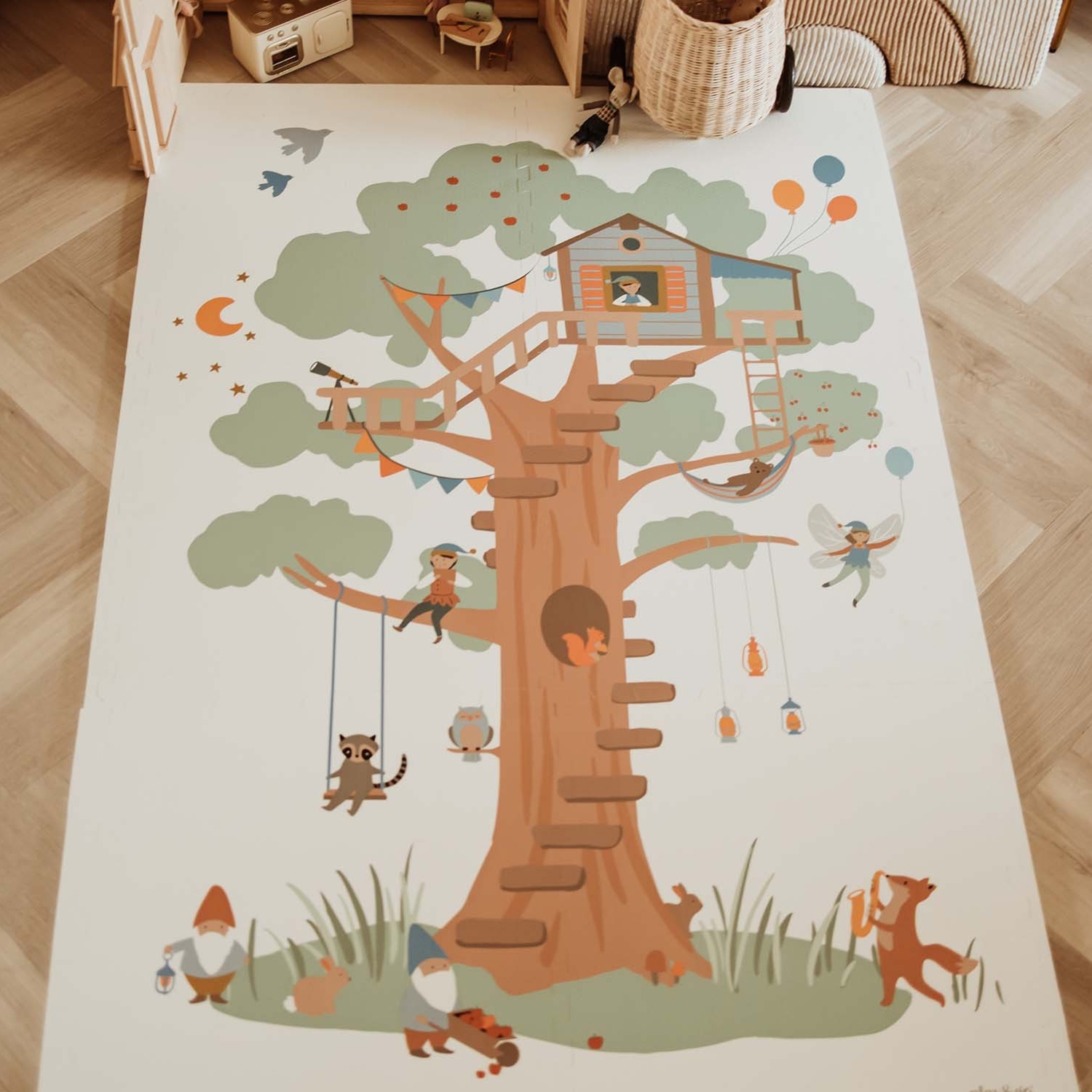 Treehouse /stars, Puzzle Mat